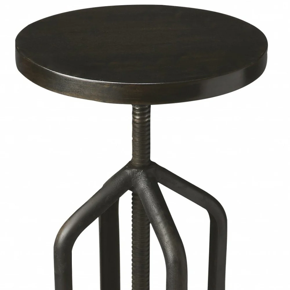 Metalworks Revolving Bar Stool By Homeroots - Image 4