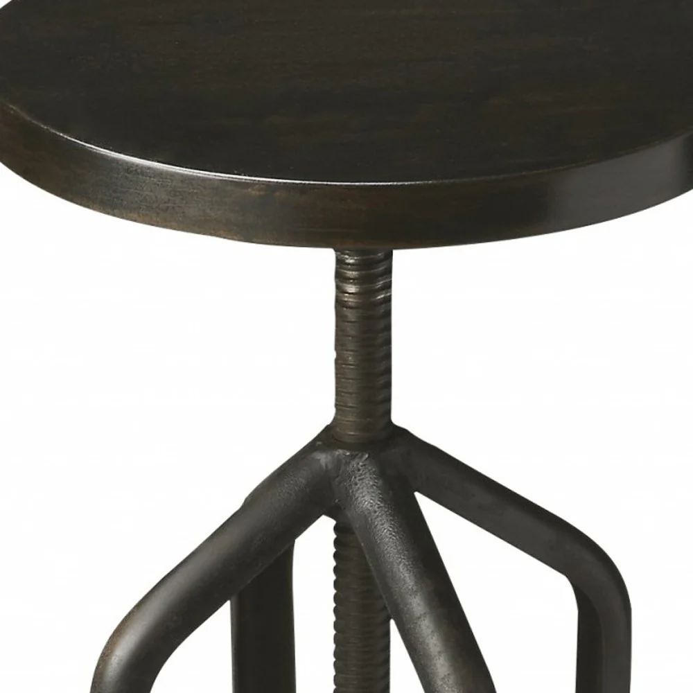 Metalworks Revolving Bar Stool By Homeroots - Image 5