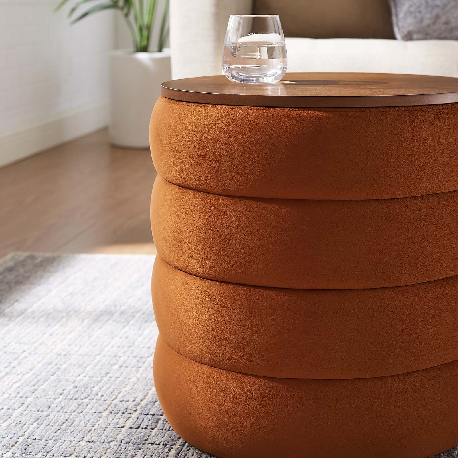Mezzo Round Performance Velvet Storage Ottoman By Modway - EEI-6684 - Image 13