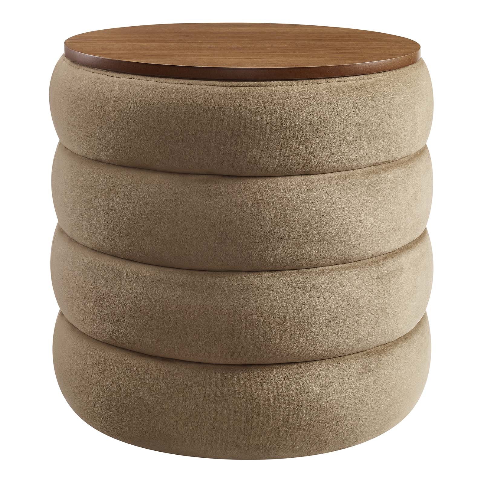 Mezzo Round Performance Velvet Storage Ottoman By Modway - EEI-6684 - Image 17
