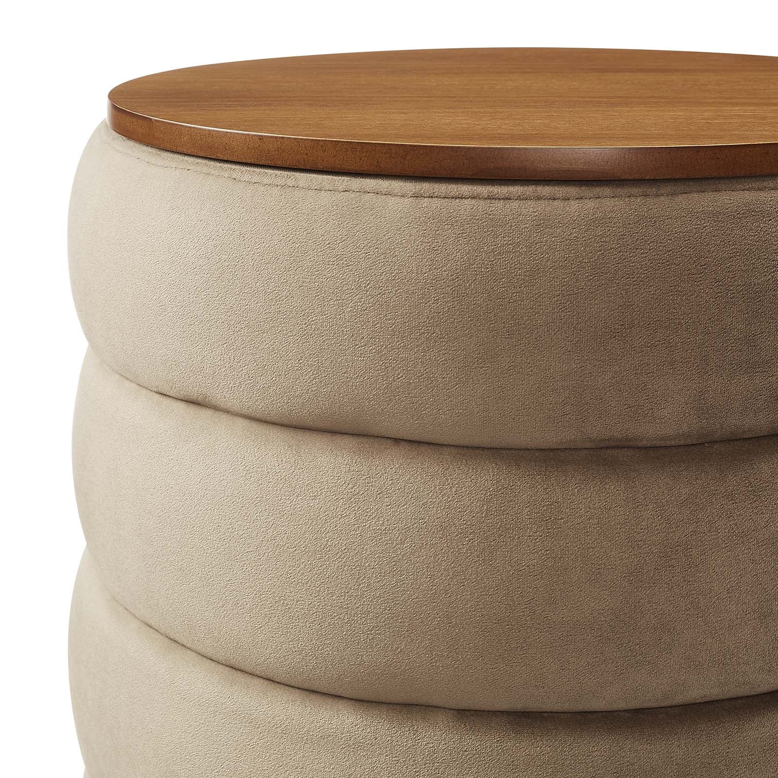 Mezzo Round Performance Velvet Storage Ottoman By Modway - EEI-6684 - Image 20