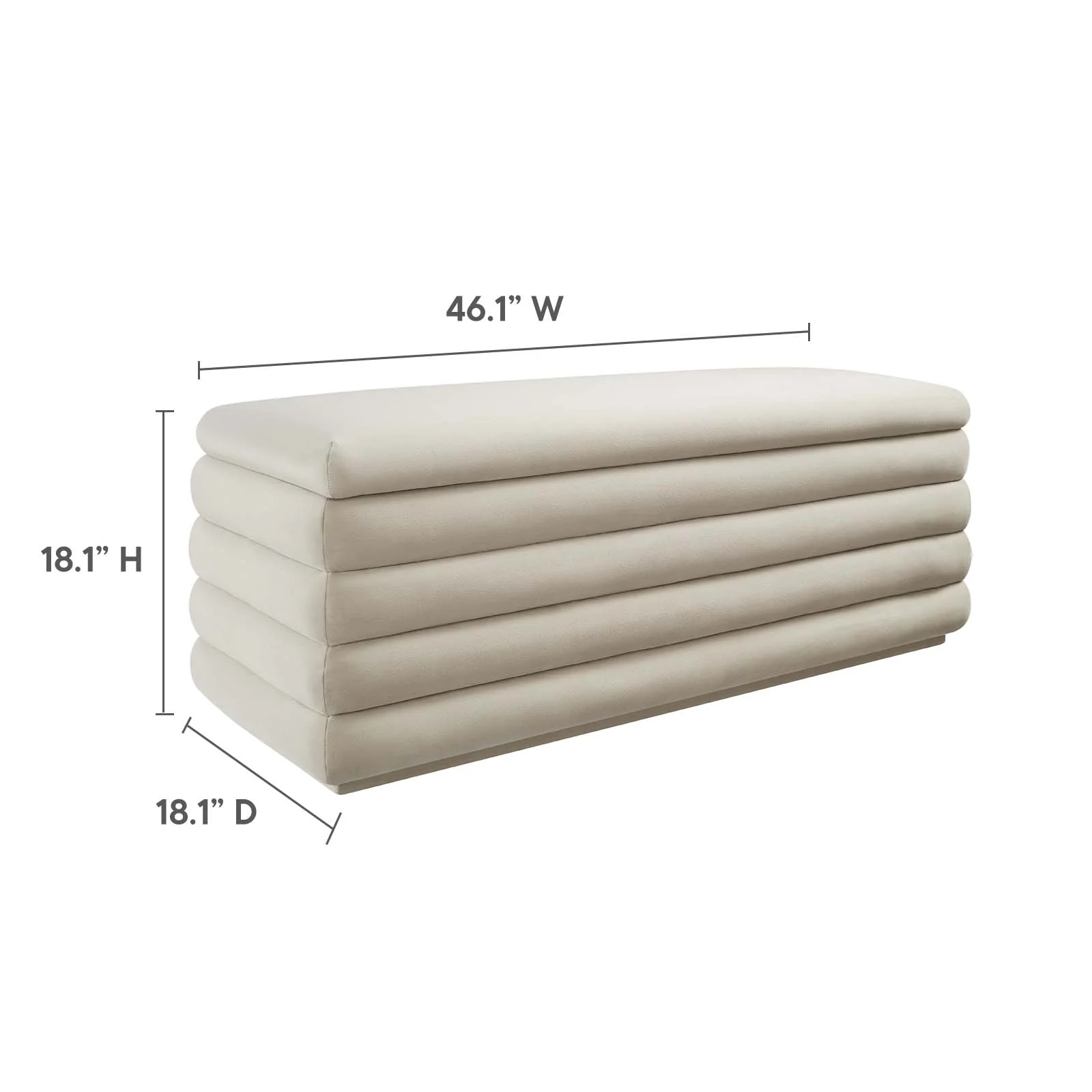Mezzo Upholstered Performance Velvet Storage Bench By Modway - EEI-6664 - Image 10