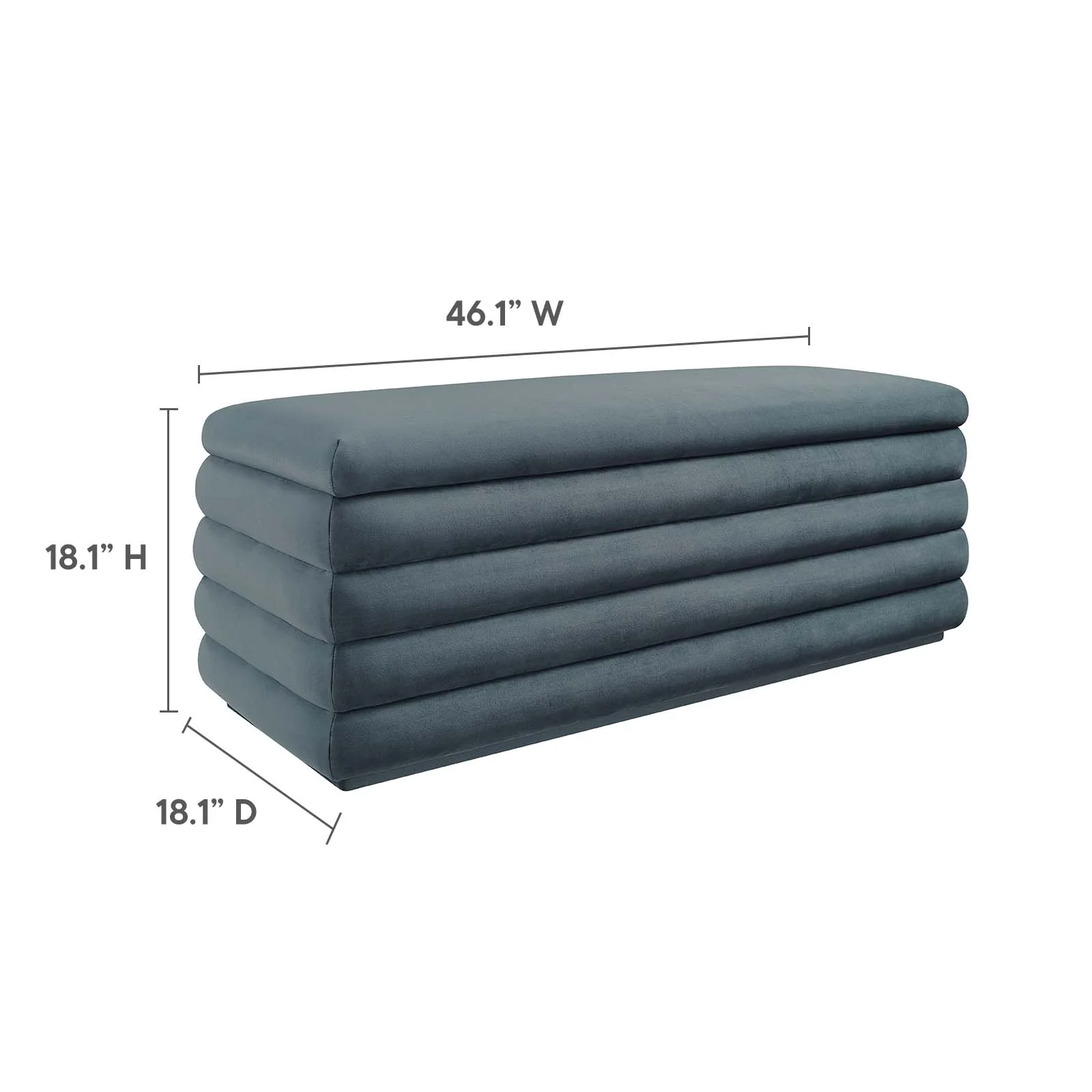 Mezzo Upholstered Performance Velvet Storage Bench By Modway - EEI-6664 - Image 20