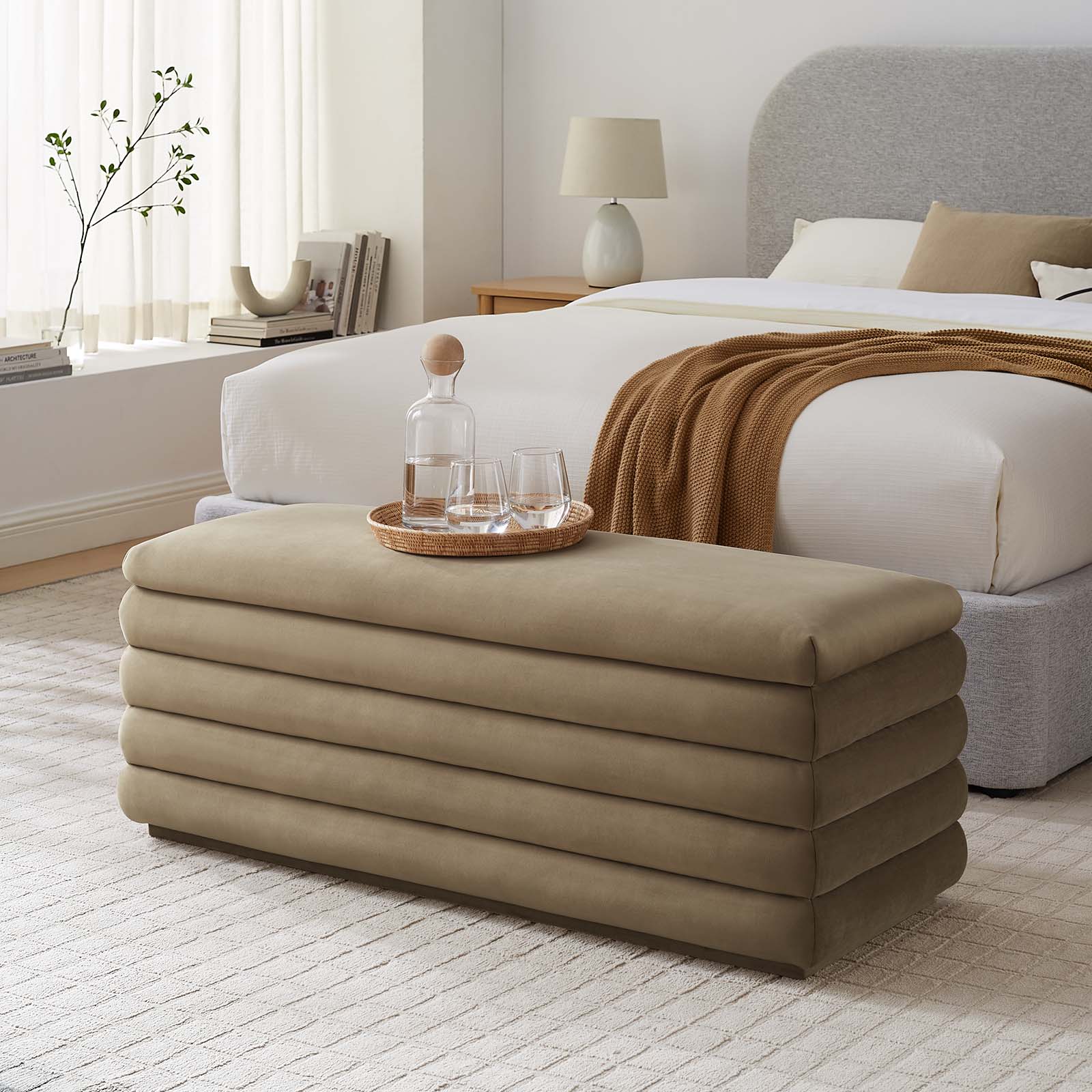 Mezzo Upholstered Performance Velvet Storage Bench By Modway - EEI-6664 - Image 23