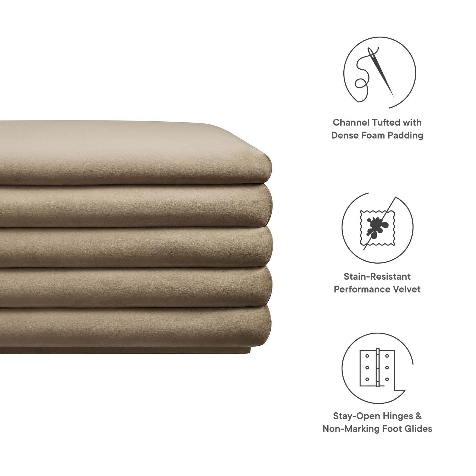 Mezzo Upholstered Performance Velvet Storage Bench By Modway - EEI-6664 - Image 29