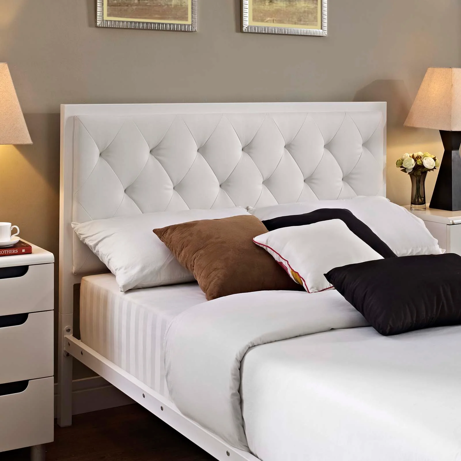 Mia Full Vinyl Bed By Modway - MOD-5181 - Image 8