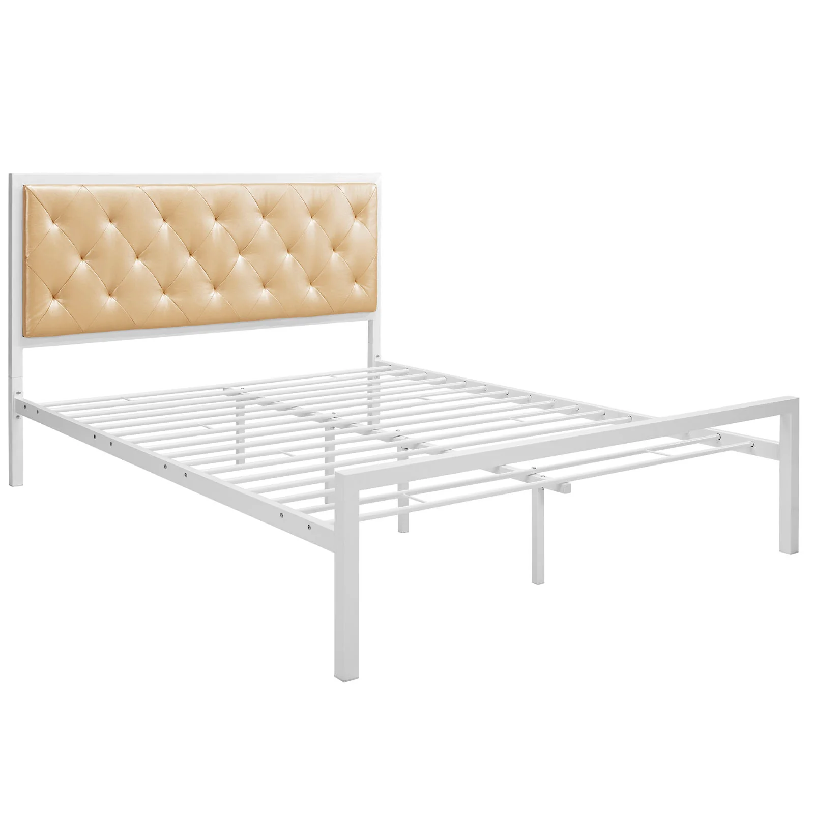 Mia Vinyl Queen Bed by Modway - Image 6