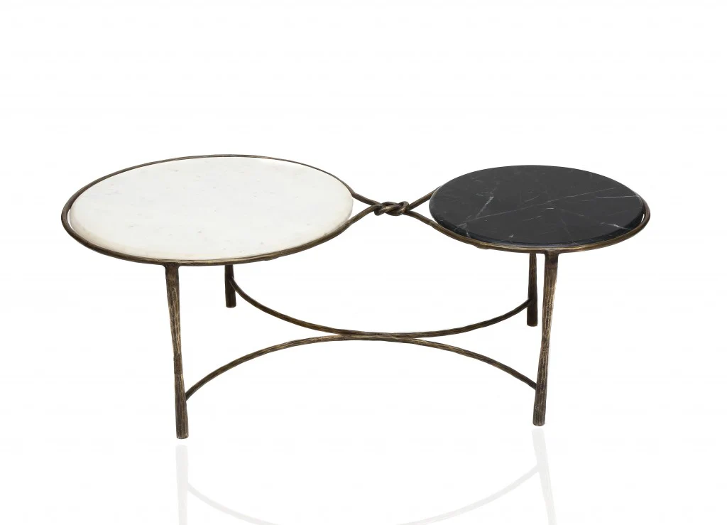 Mid Century Dual Rim Coffee Table By Homeroots - Image 2
