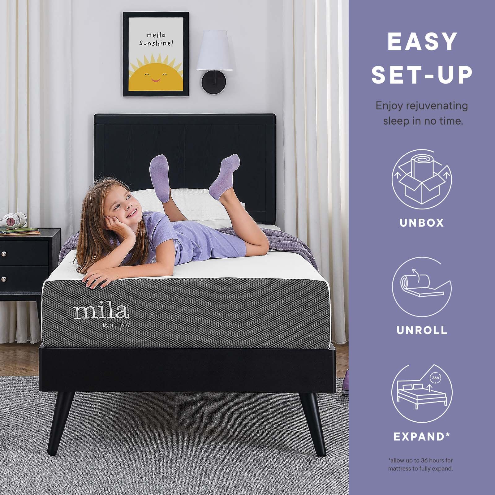 Mila 5" Narrow Twin Mattress By Modway - MOD-7098 - Image 9