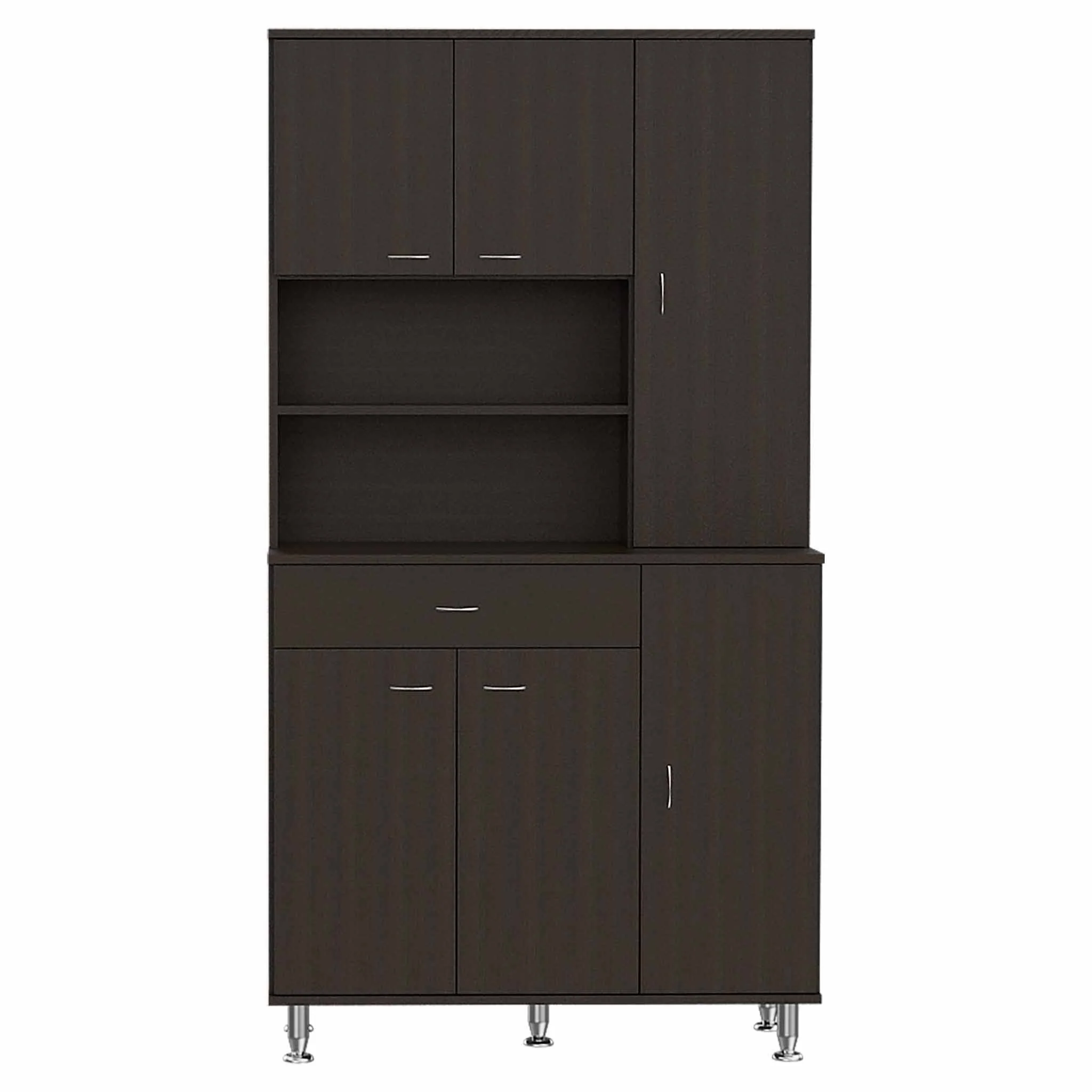 Milano White Pantry Cabinet By Homeroots - Image 8