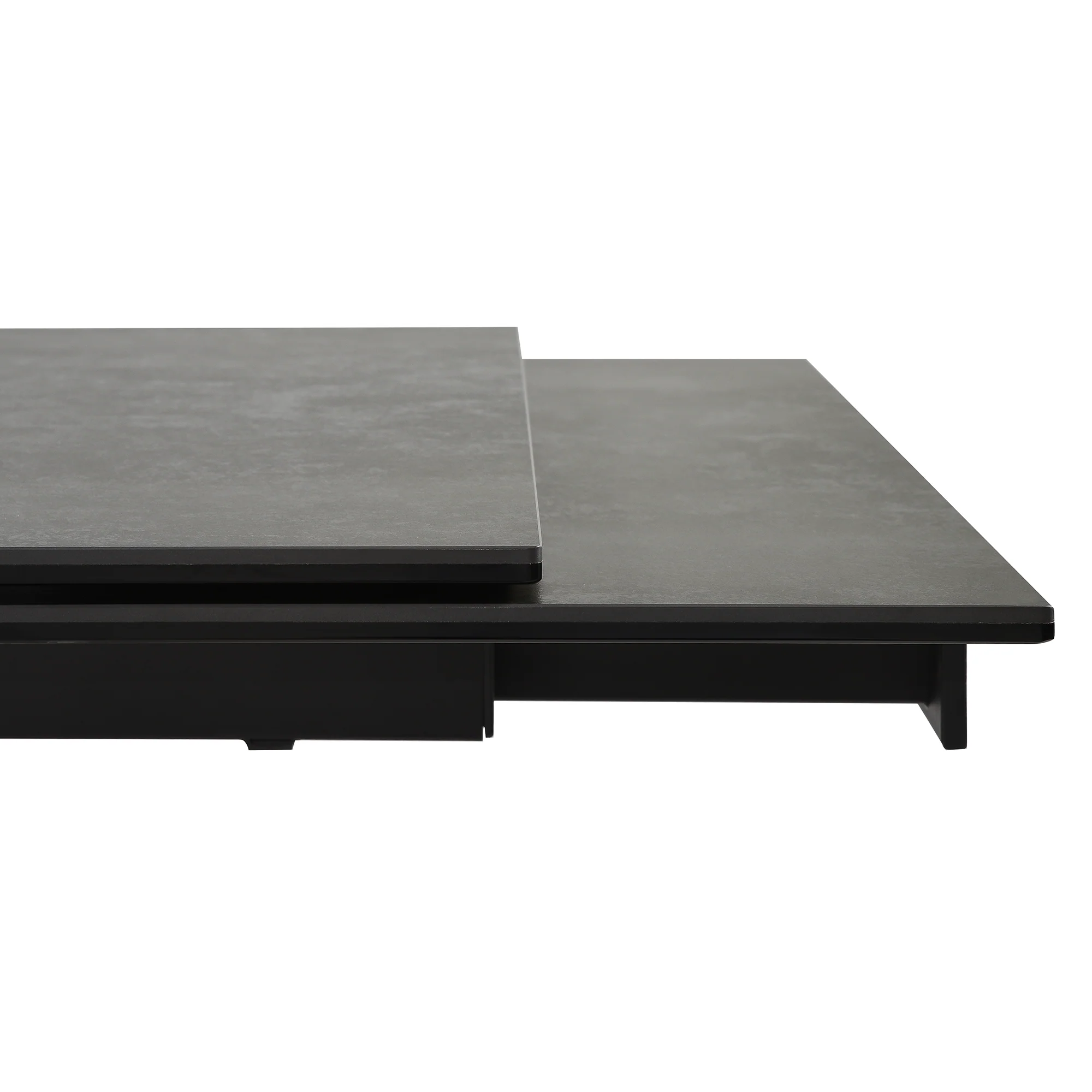 Milena Extendable Dining Table in Stone and Wood By Armen Living - Image 9