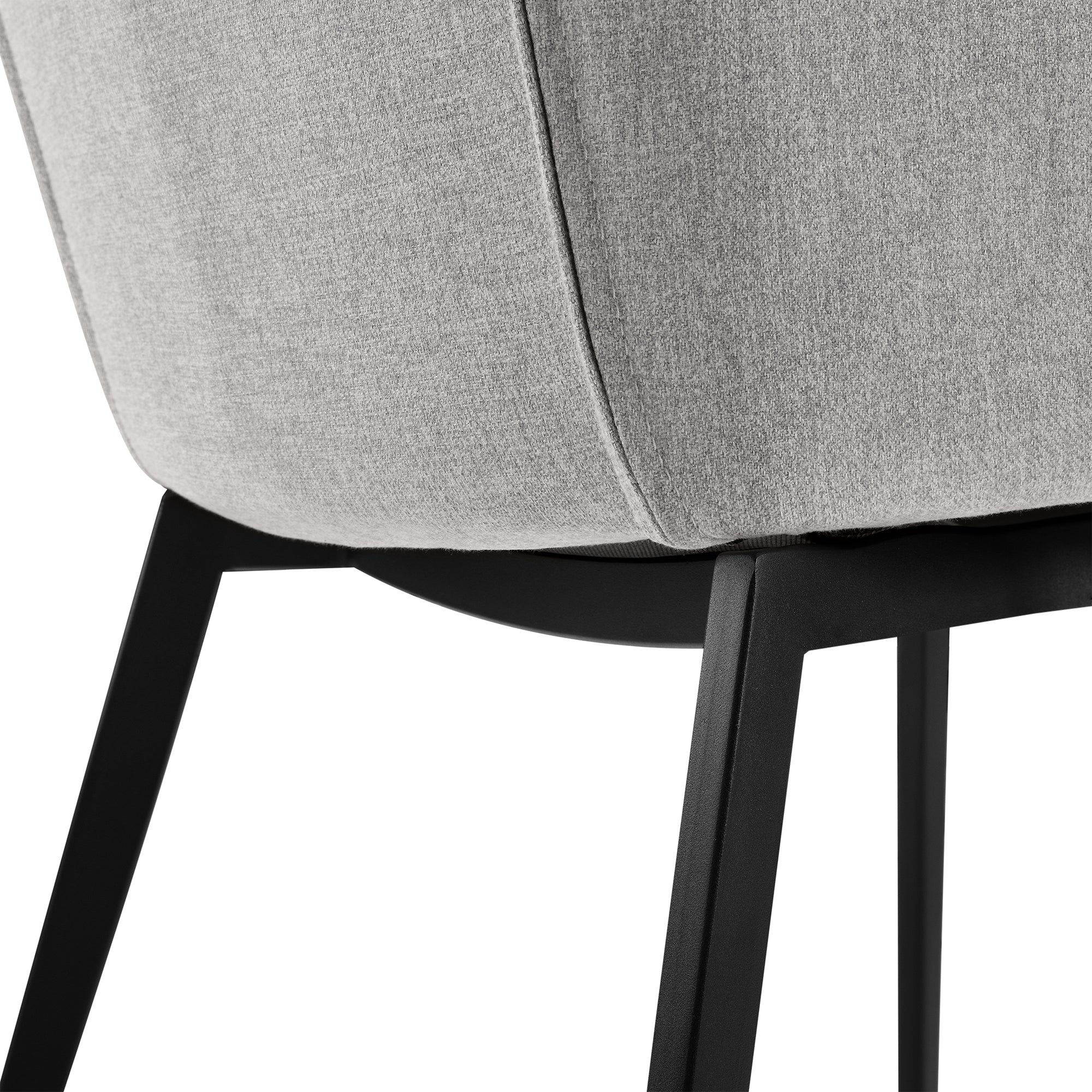 Milena Kenna 5 Piece Dining Set with Gray Fabric Chairs By Armen Living - Image 11