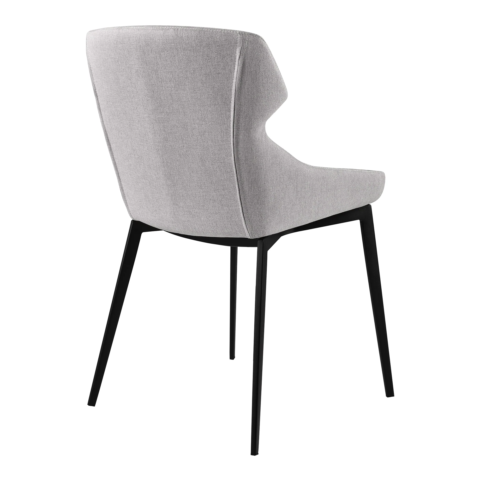 Milena Kenna 5 Piece Dining Set with Gray Fabric Chairs By Armen Living - Image 4