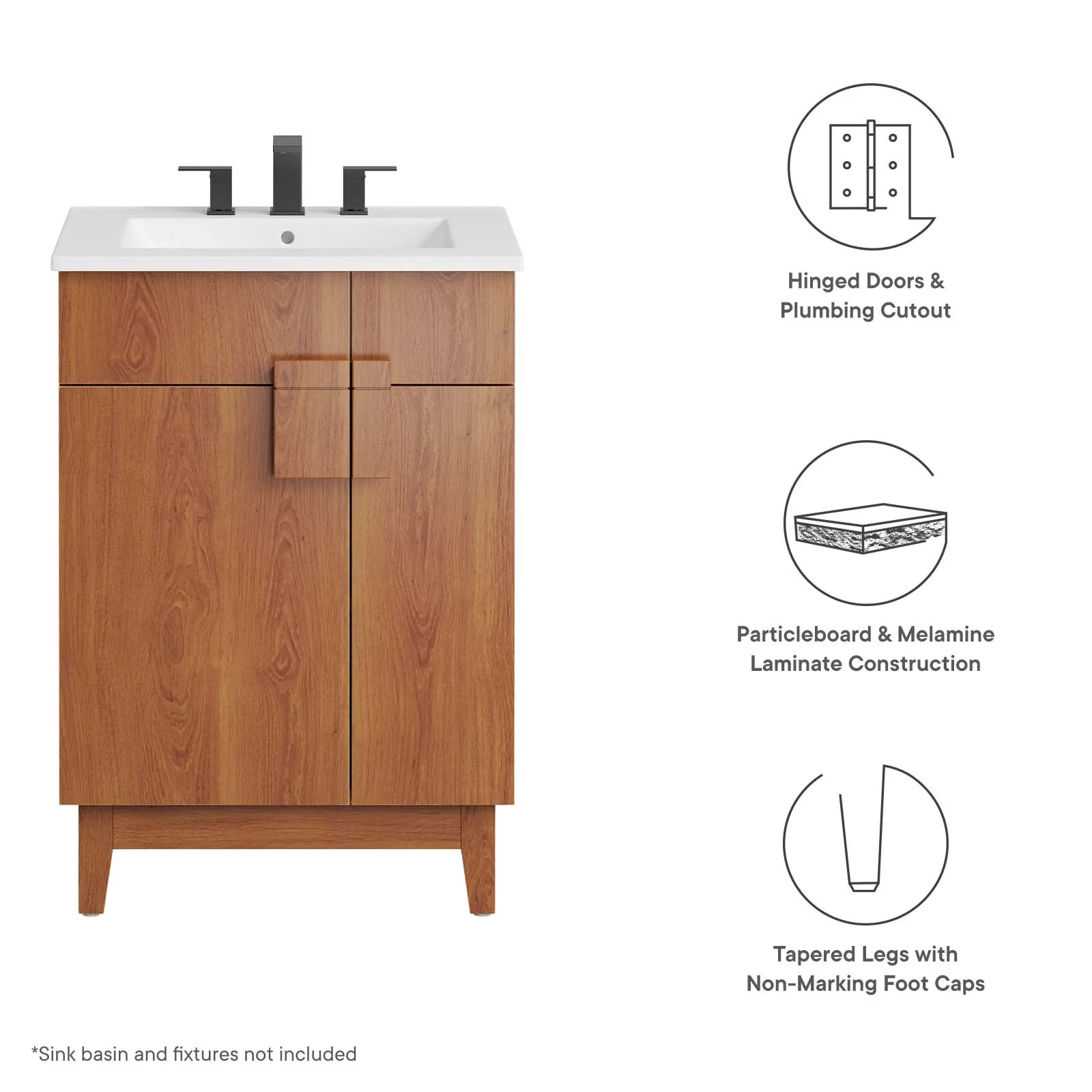 Miles 24” Bathroom Vanity Cabinet (Sink Basin Not Included) By Modway - EEI-6399 - Image 23