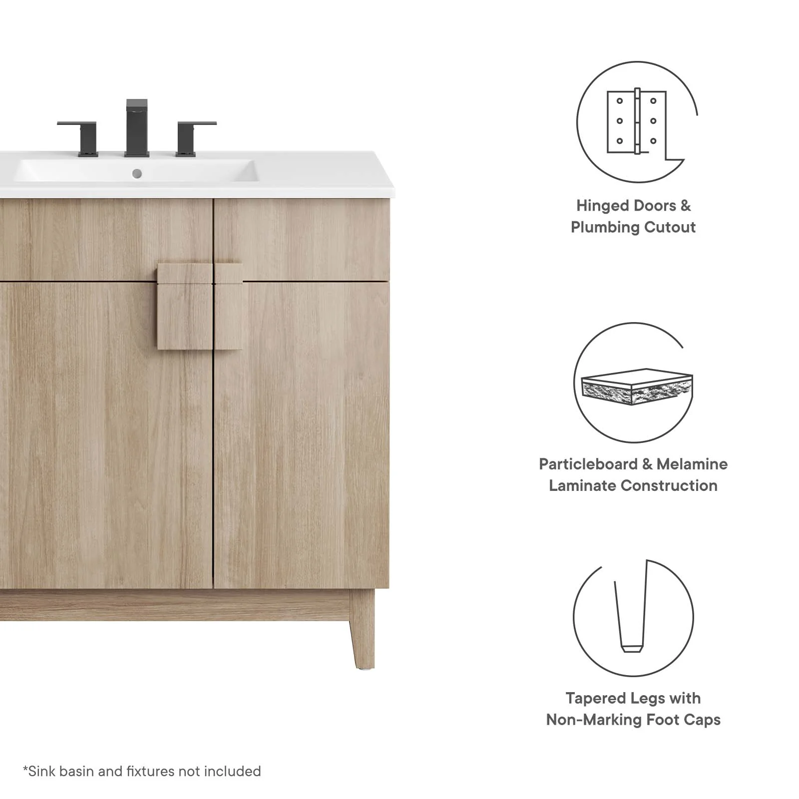 Miles 36” Bathroom Vanity Cabinet (Sink Basin Not Included) By Modway - EEI-6400 - Image 15
