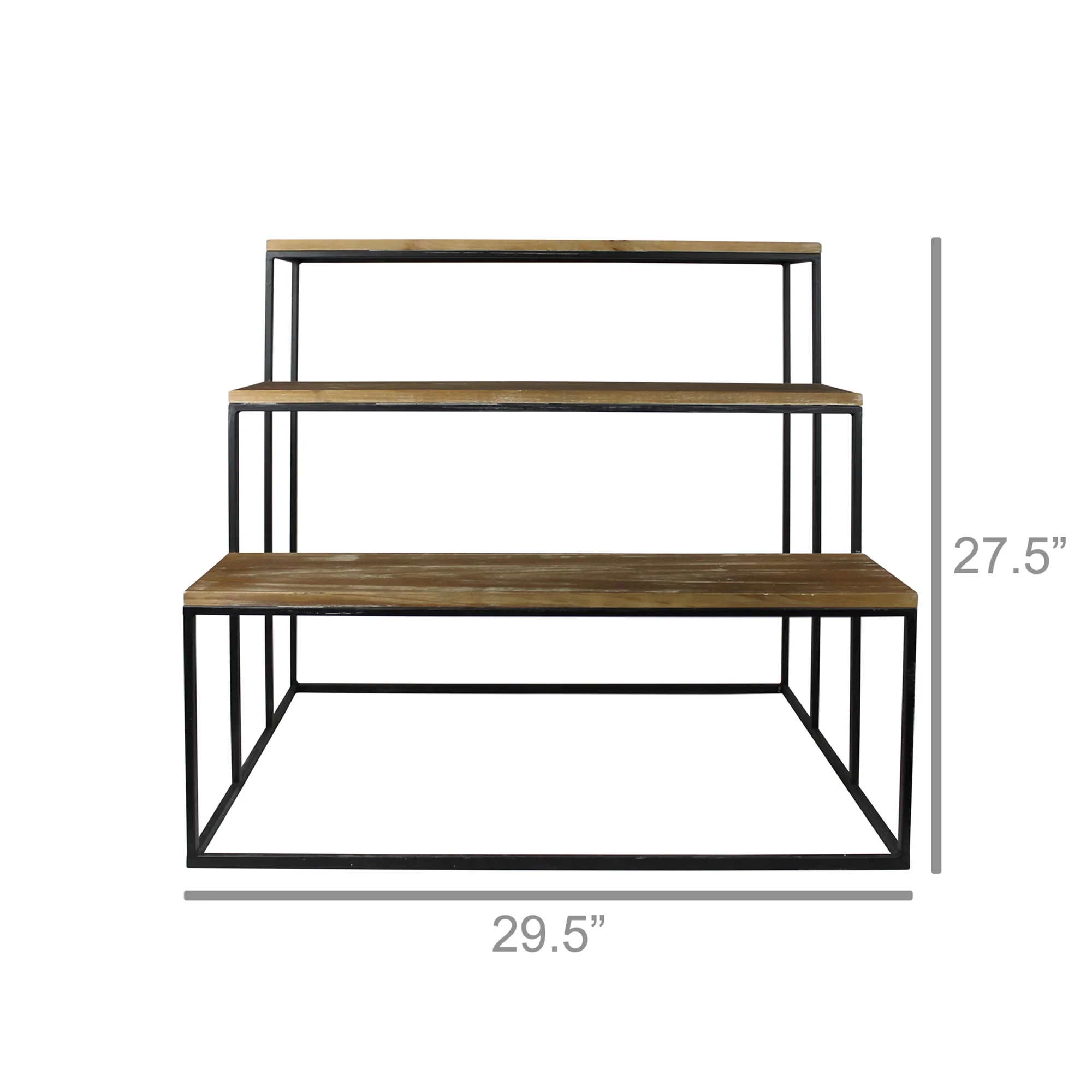 Milo Display Stand, Wood & Metal By HomArt - Image 2