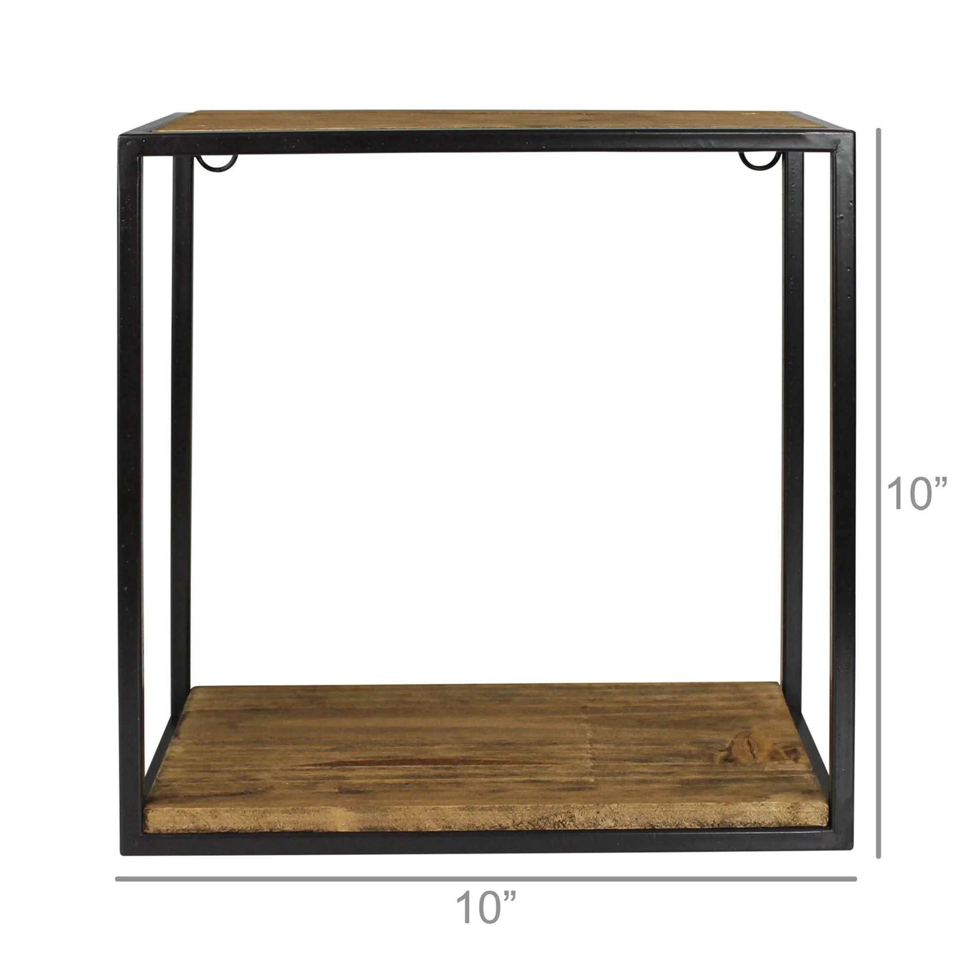 Milo Shelf, Wood & Metal - Sq, Small Set Of 2 By HomArt - Image 4