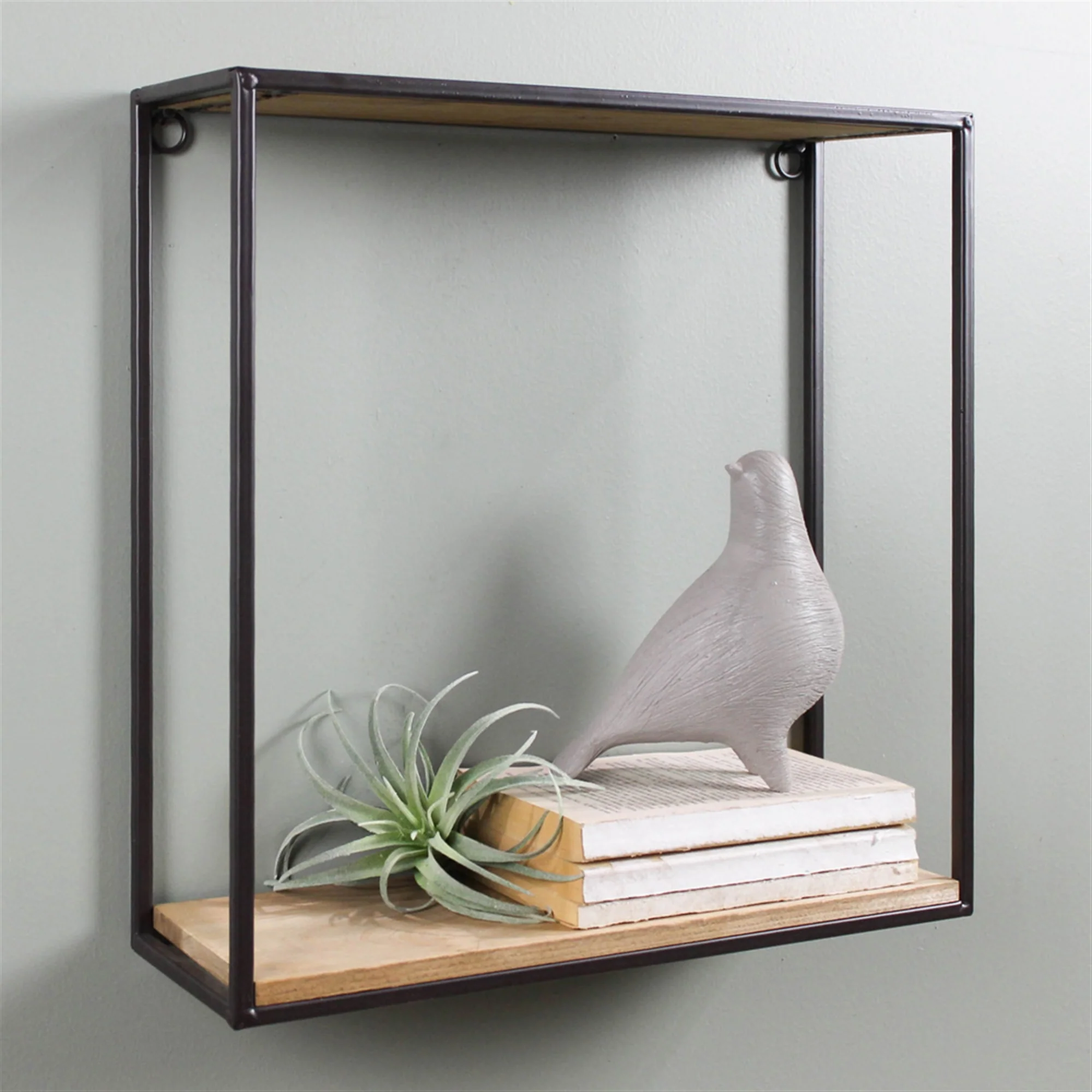Milo Shelf, Wood & Metal - Sq, Small Set Of 2 By HomArt - Image 6