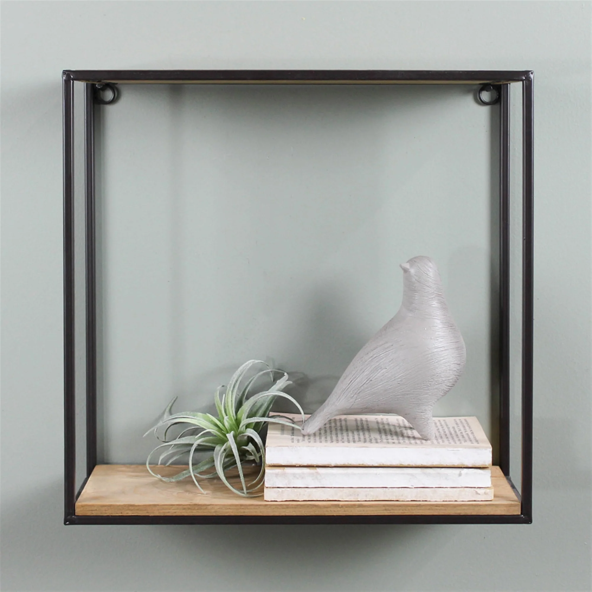 Milo Shelf, Wood & Metal - Sq, Small Set Of 2 By HomArt - Image 7