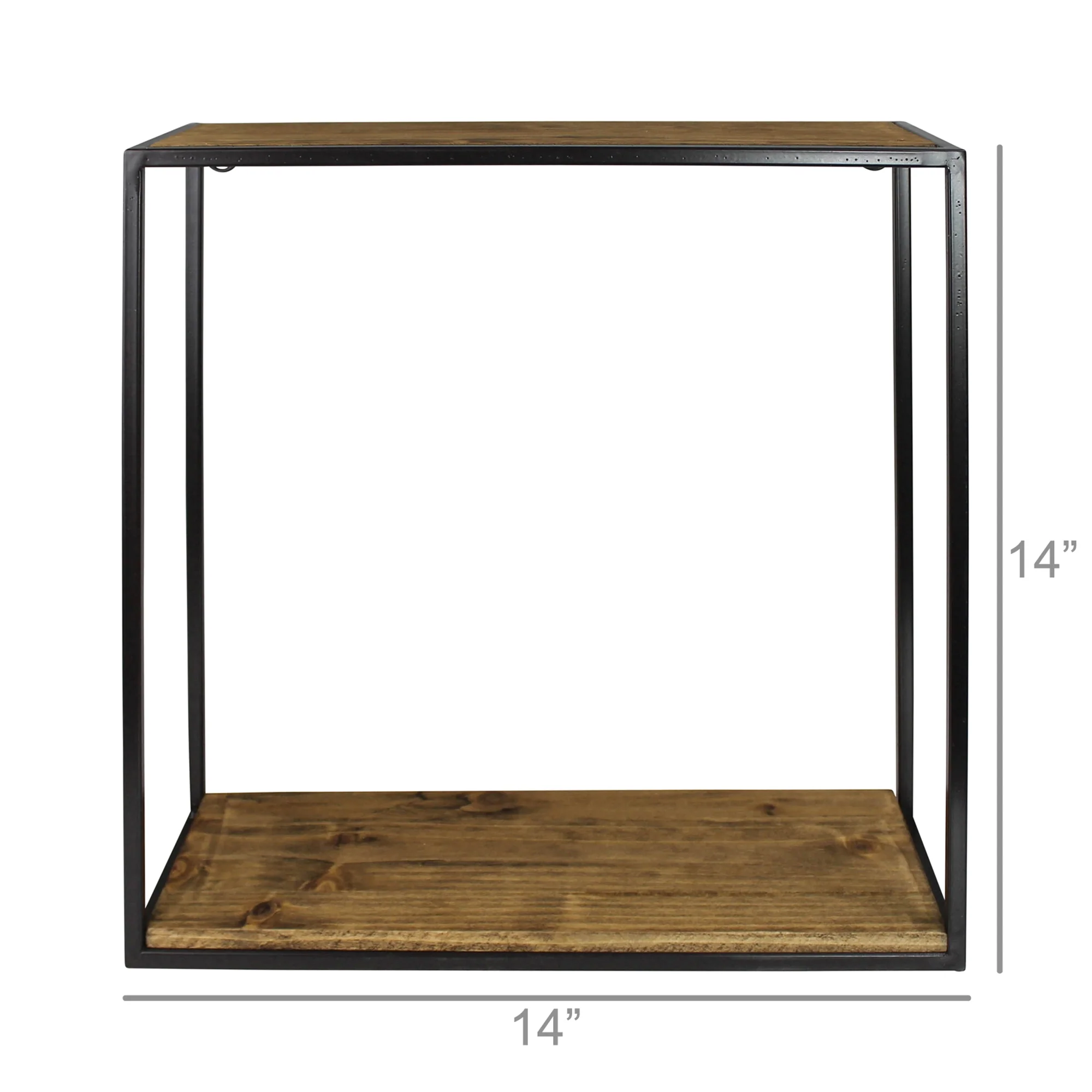 Milo Shelf, Wood & Metal - Sq, Small Set Of 2 By HomArt - Image 9