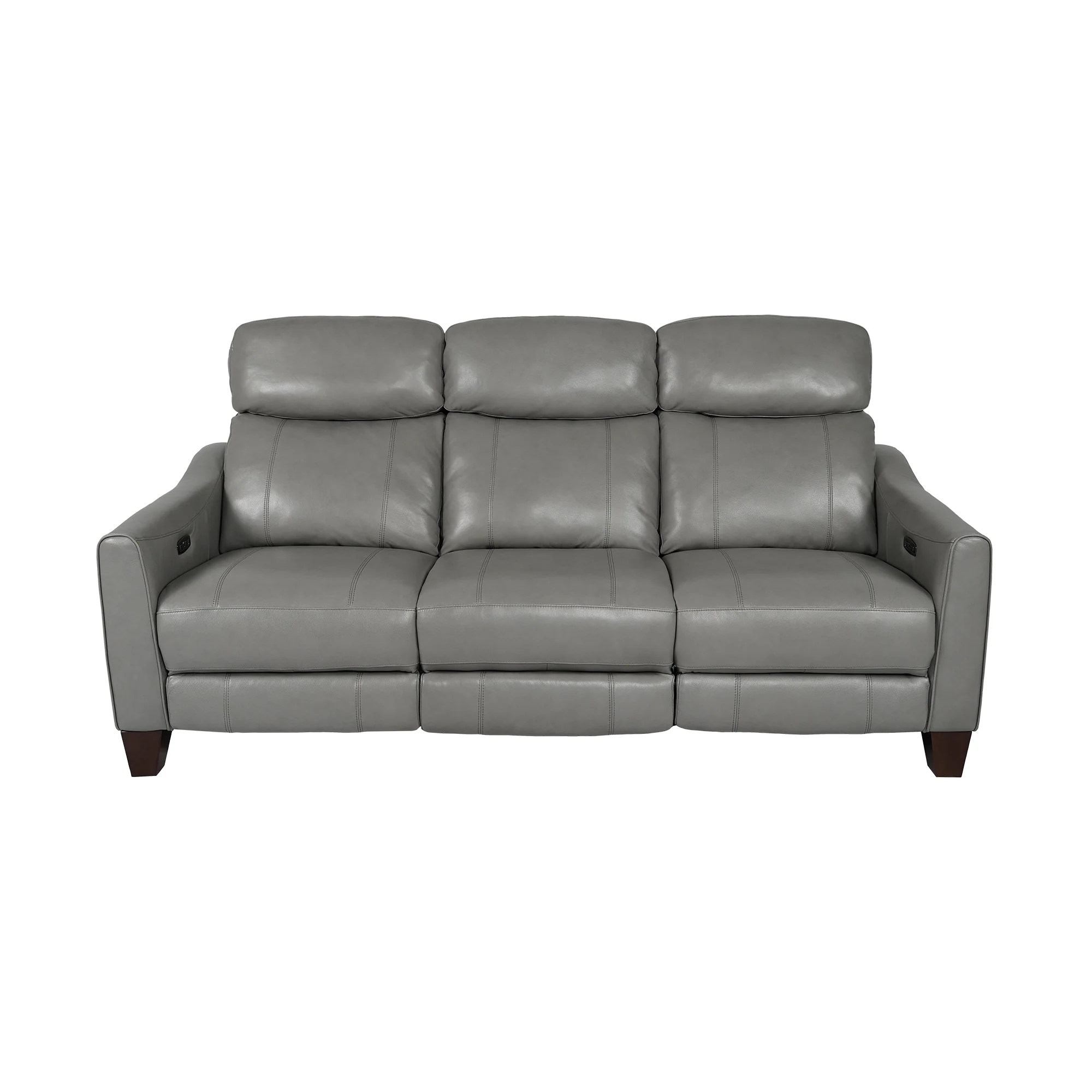 Milos 83" Zero Gravity Power Reclining Sofa in Chocolate Leather By Armen Living - Image 13