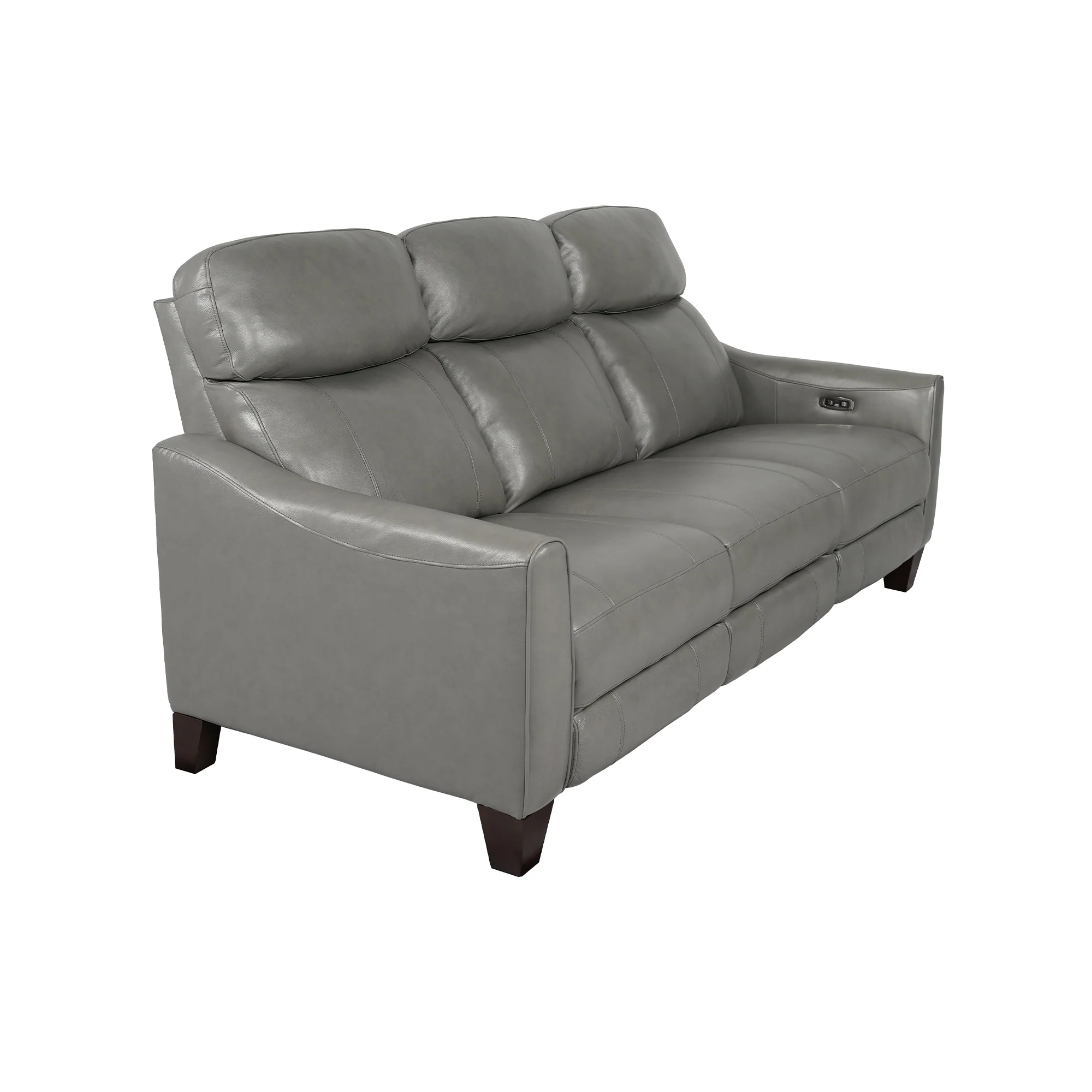 Milos 83" Zero Gravity Power Reclining Sofa in Chocolate Leather By Armen Living - Image 14