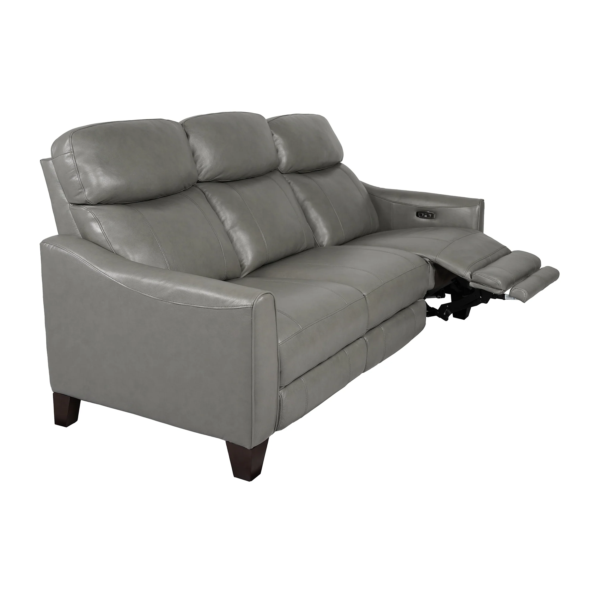 Milos 83" Zero Gravity Power Reclining Sofa in Chocolate Leather By Armen Living - Image 15