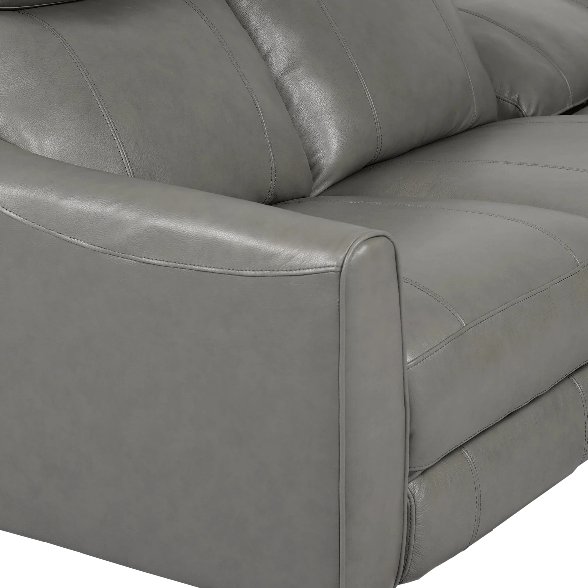 Milos 83" Zero Gravity Power Reclining Sofa in Chocolate Leather By Armen Living - Image 19