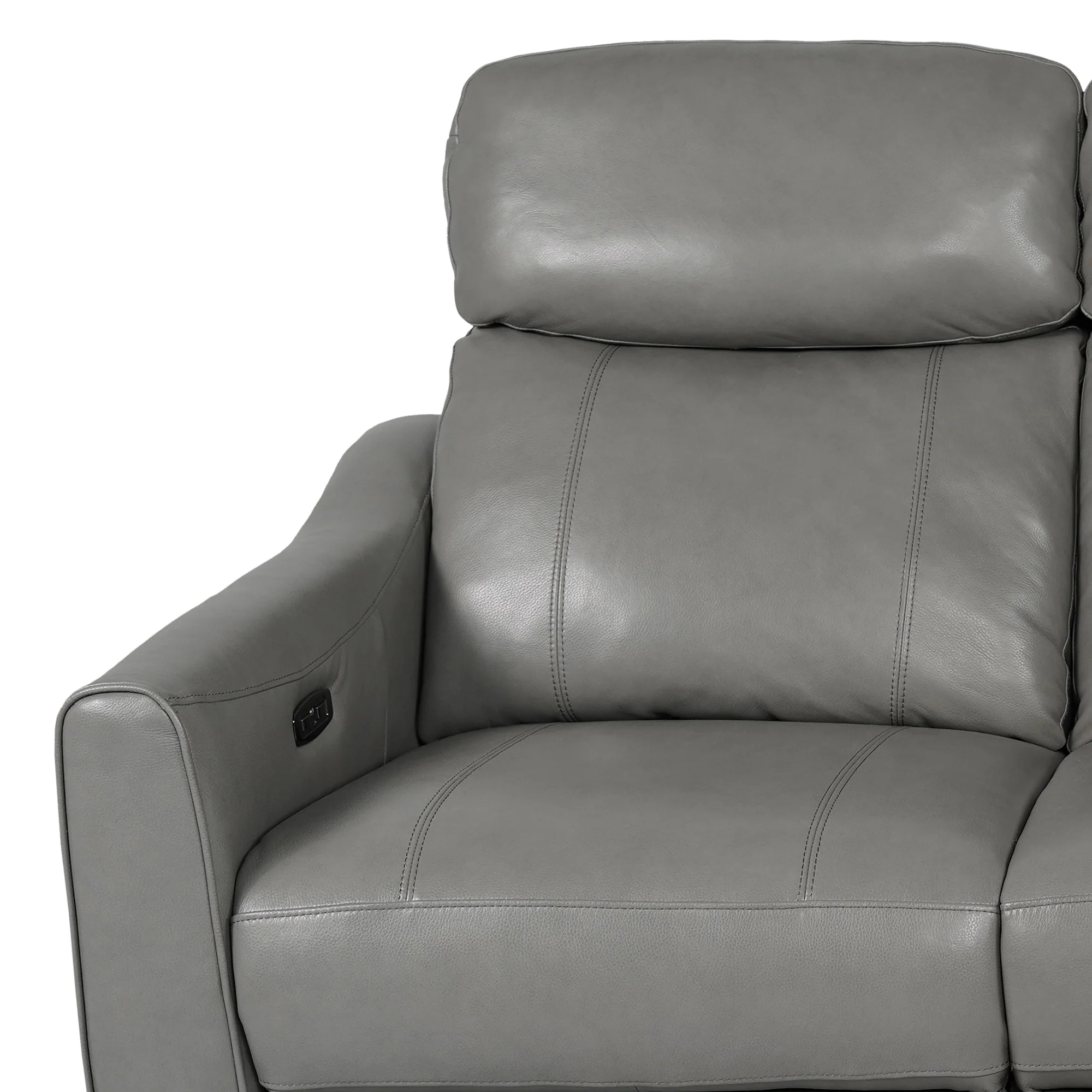Milos 83" Zero Gravity Power Reclining Sofa in Chocolate Leather By Armen Living - Image 22