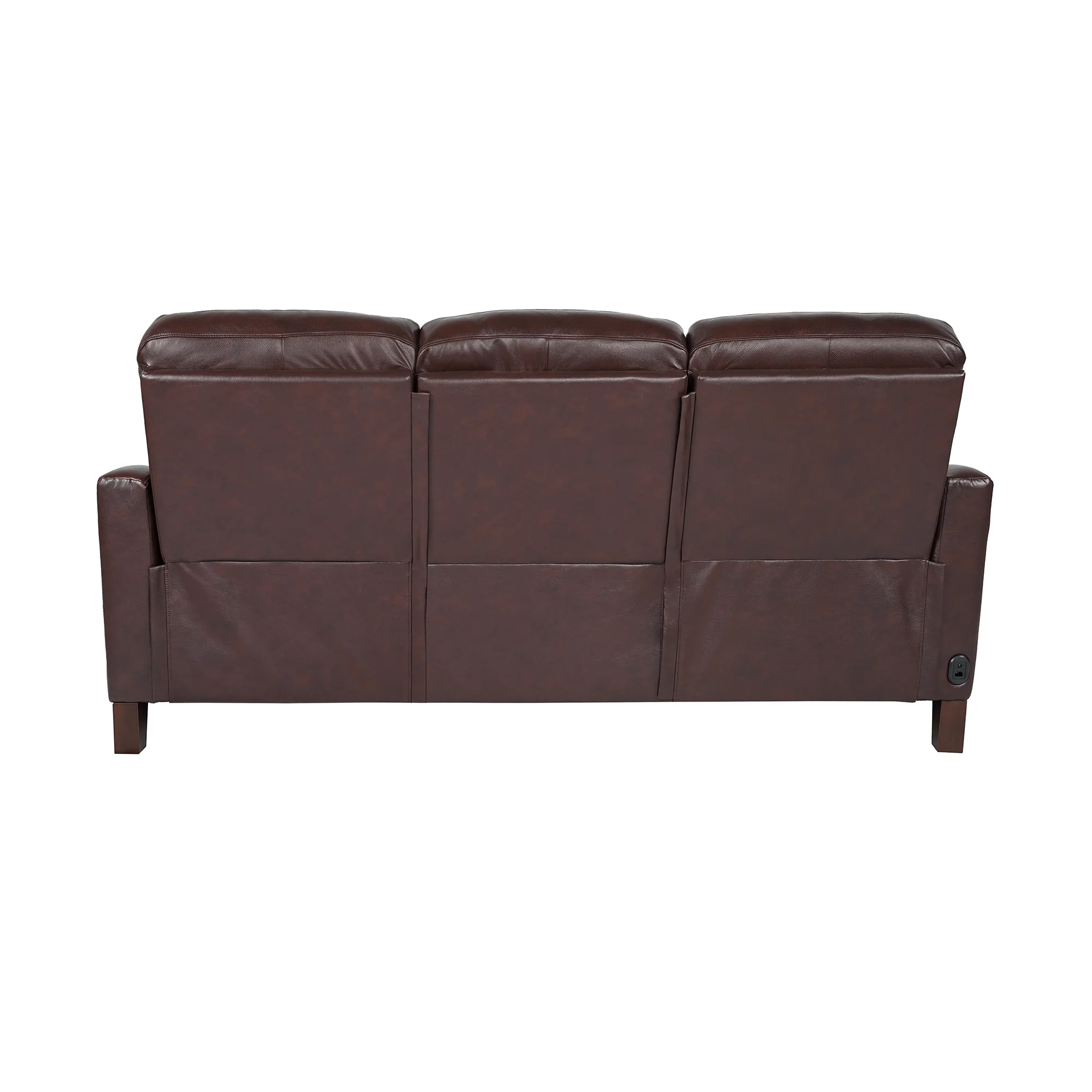 Milos 83" Zero Gravity Power Reclining Sofa in Chocolate Leather By Armen Living - Image 7