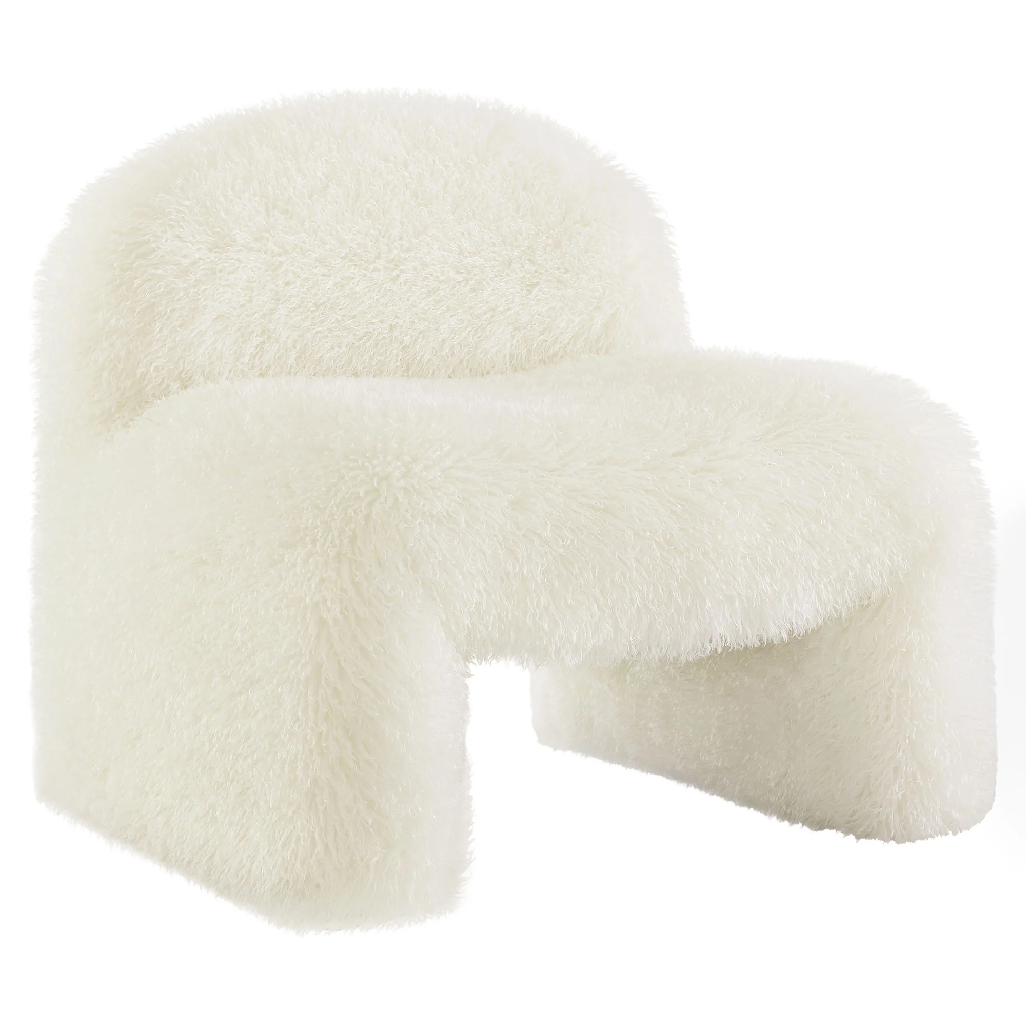 Mina Faux Fur Accent Chair by Modway - Image 11
