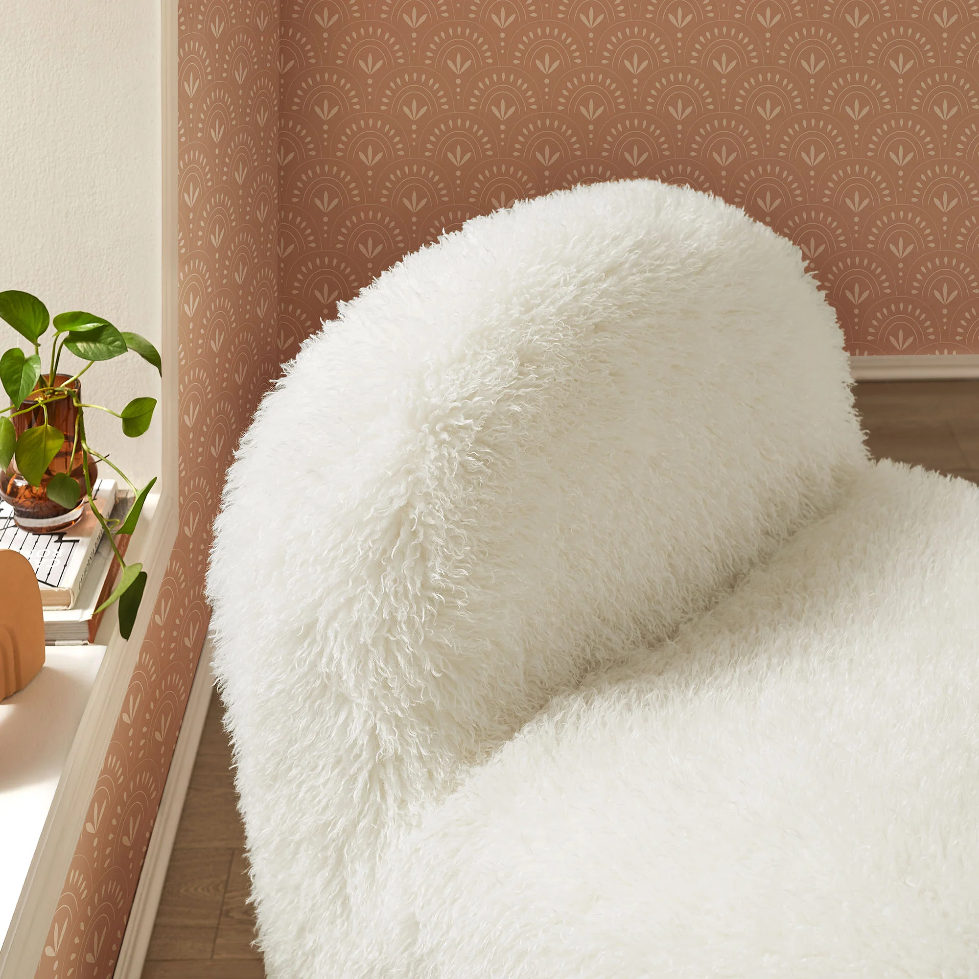 Mina Faux Fur Accent Chair by Modway - Image 16