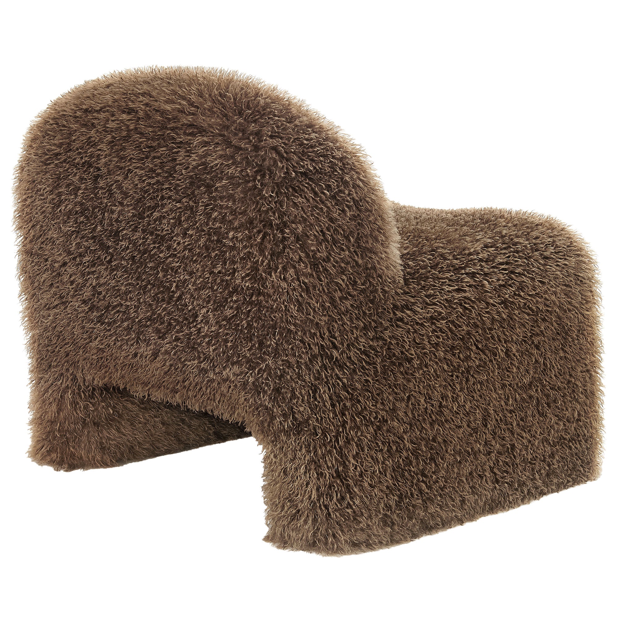 Mina Faux Fur Accent Chair by Modway - Image 4