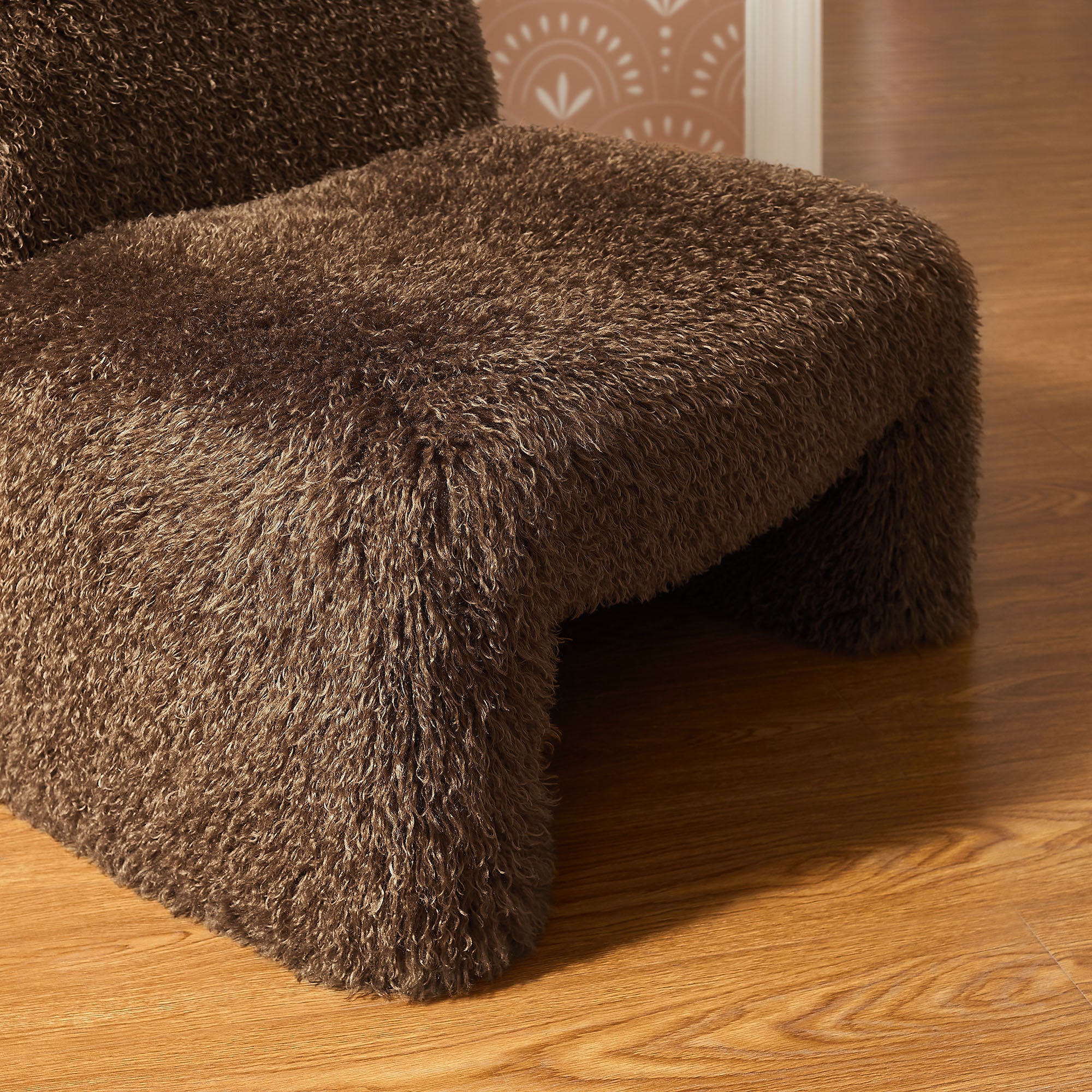 Mina Faux Fur Accent Chair by Modway - Image 7