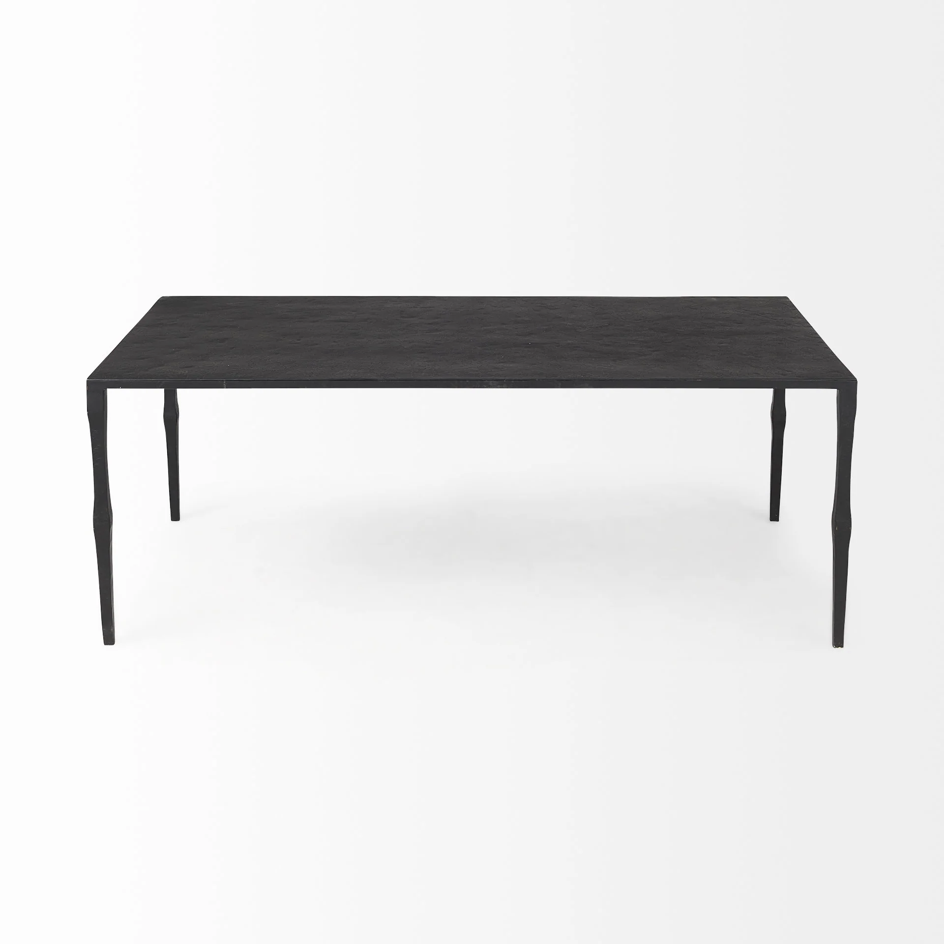 Minimal Black Iron Rectangular Coffee Table By Homeroots - Image 3