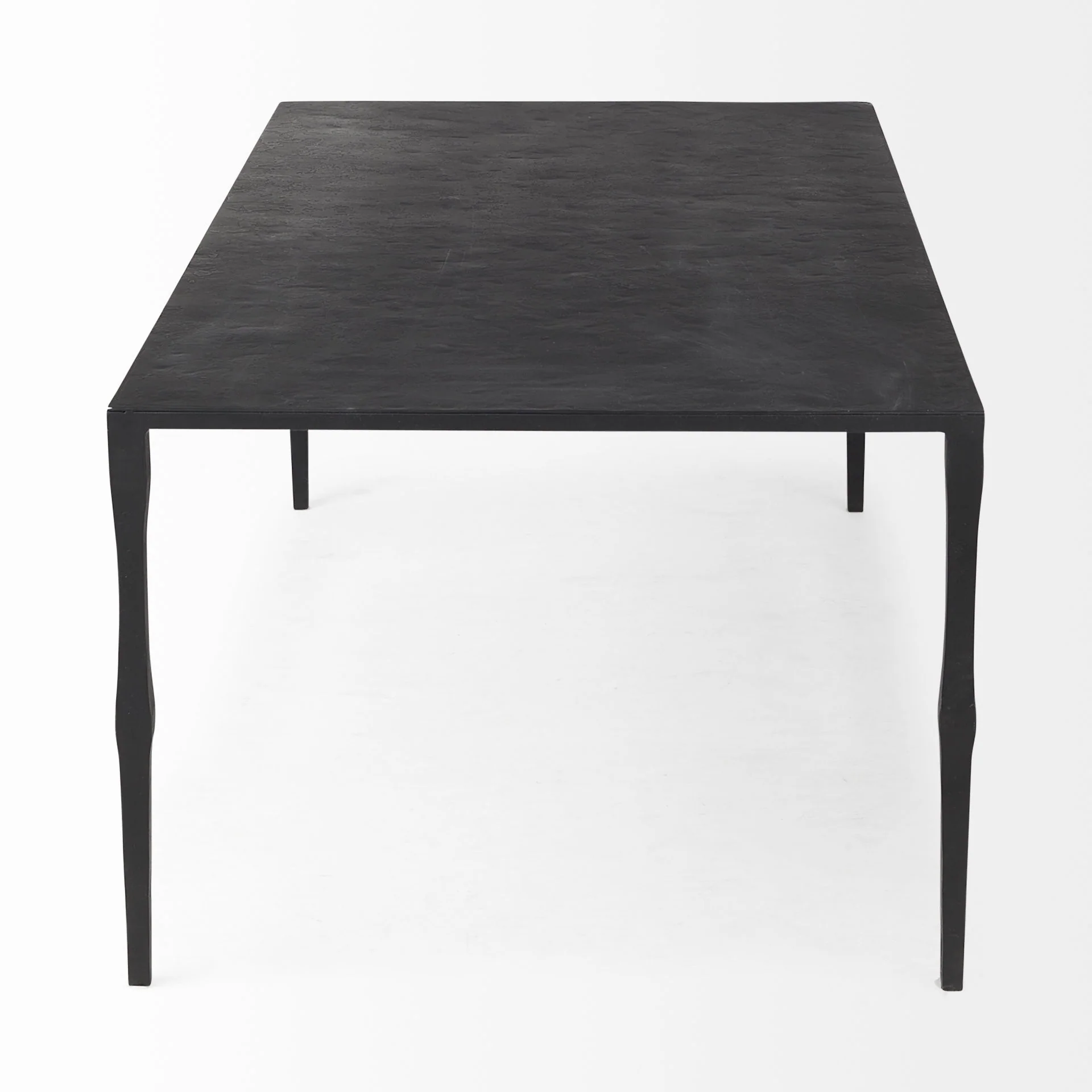 Minimal Black Iron Rectangular Coffee Table By Homeroots - Image 4