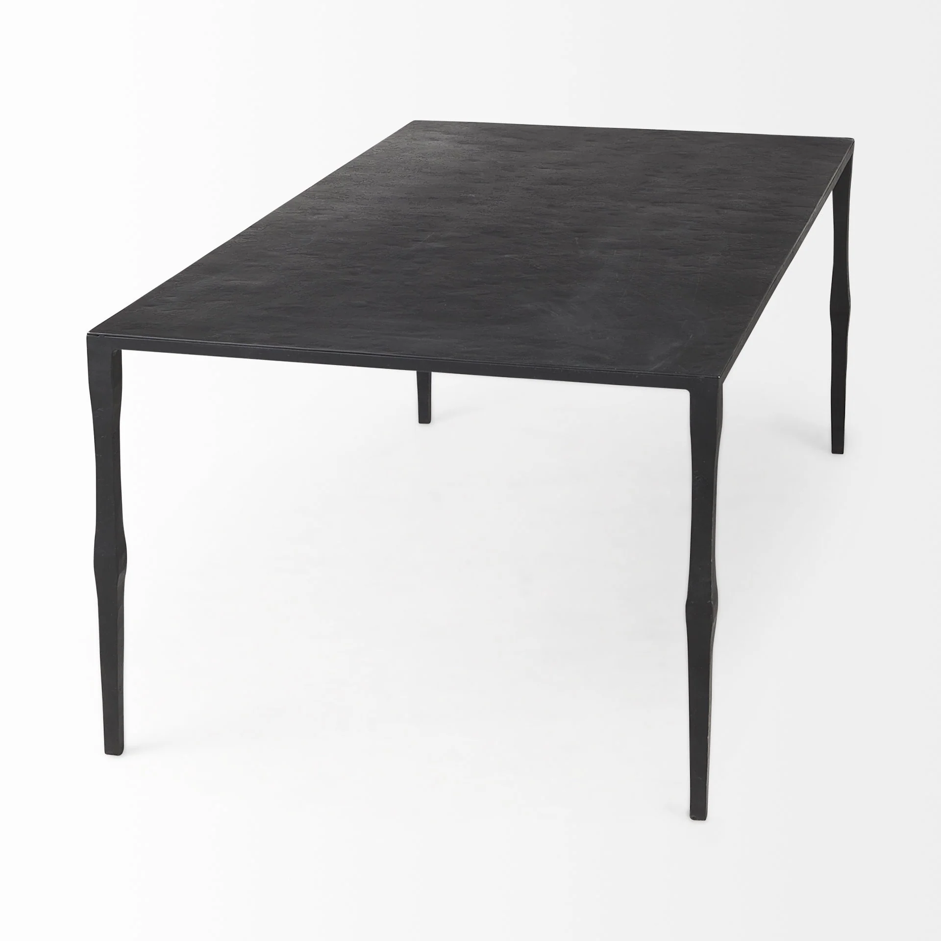 Minimal Black Iron Rectangular Coffee Table By Homeroots - Image 5