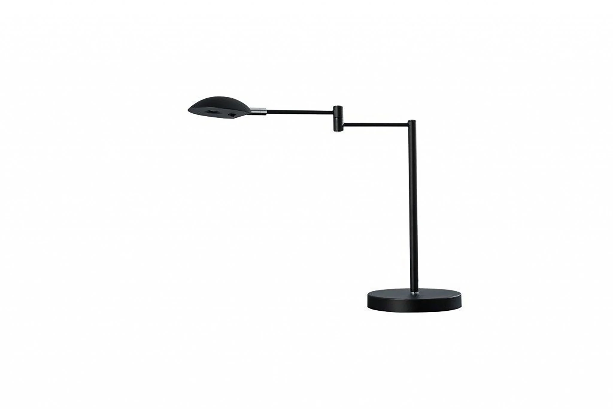 Minimalist Black Metal Swing Arm Desk Lamp By Homeroots - Image 2
