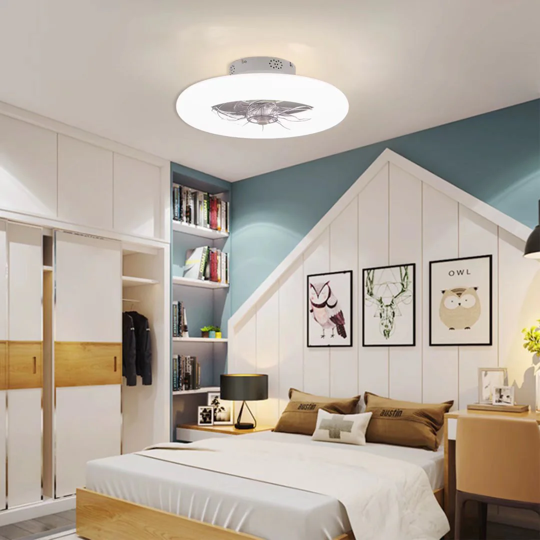 Minimalist Ceiling Fan and Light By Homeroots - Image 4