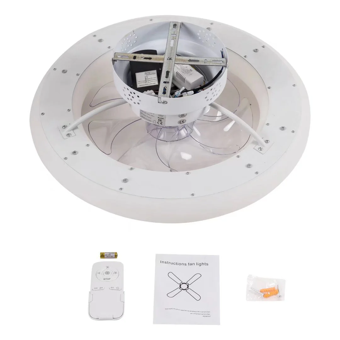 Minimalist Ceiling Fan and Light By Homeroots - Image 5