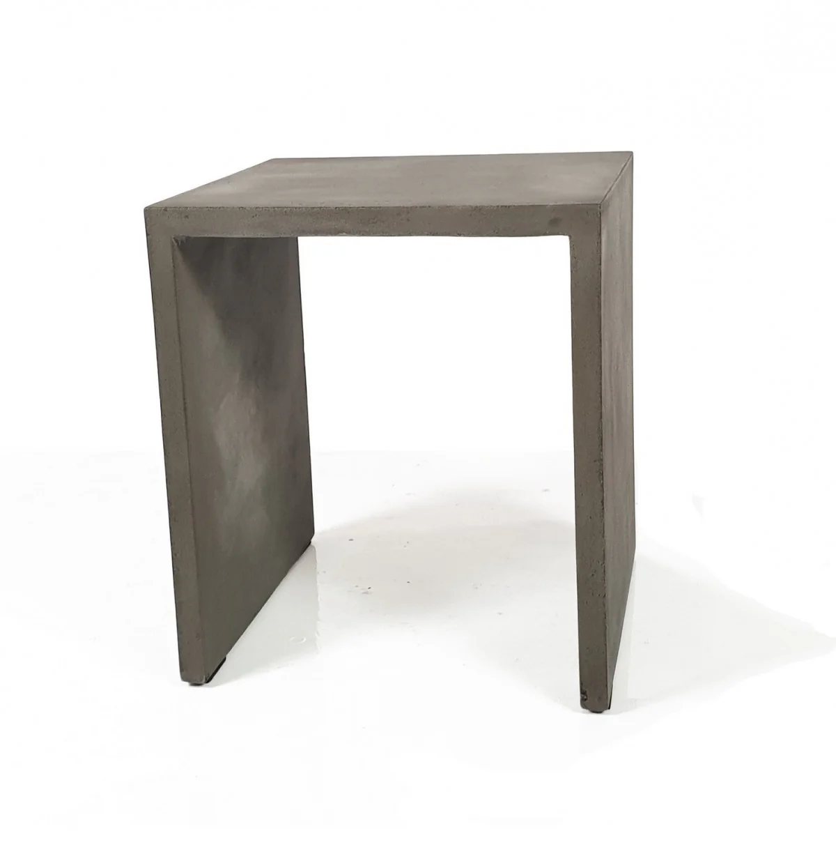 Minimalist Dark Gray Concrete Silhouette End or Side Table By Homeroots - Image 2