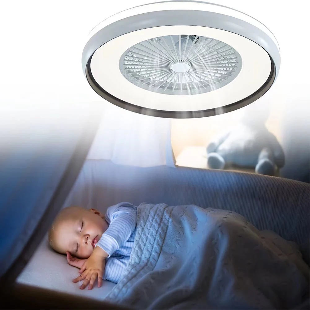 Minimalist LED Light With Ceiling Fan By Homeroots - Image 6