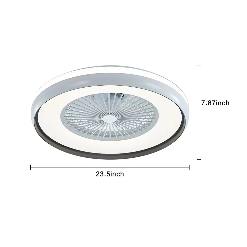 Minimalist LED Light With Ceiling Fan By Homeroots - Image 7