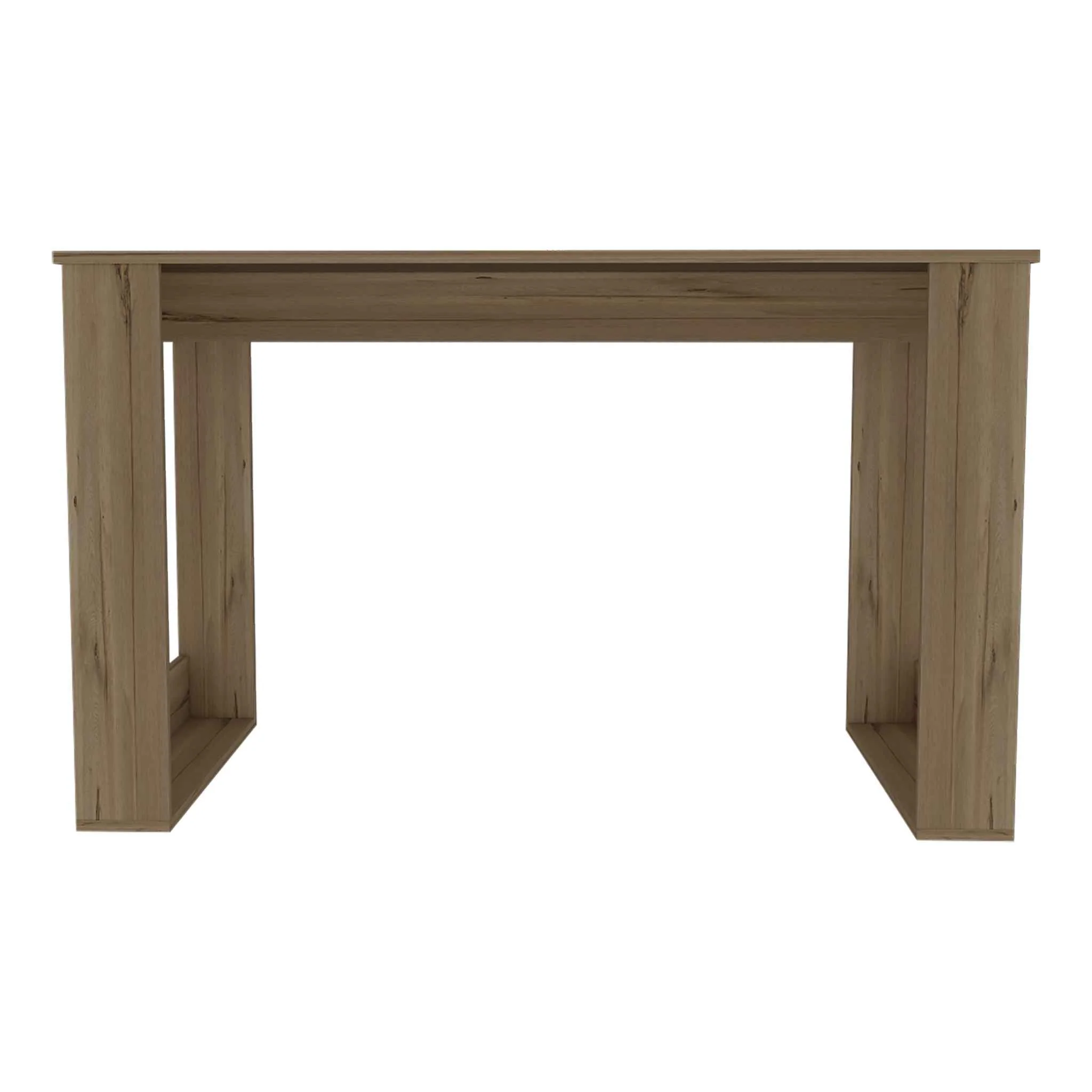 Minimalist Natural Espresso Computer Desk By Homeroots - Image 4