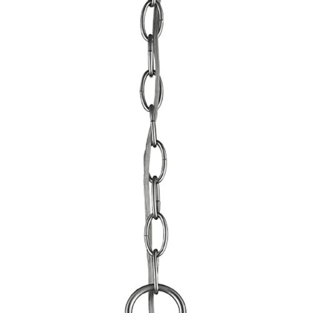 Minimalist Silver Metal Pendant Hanging Light By Homeroots - Image 3