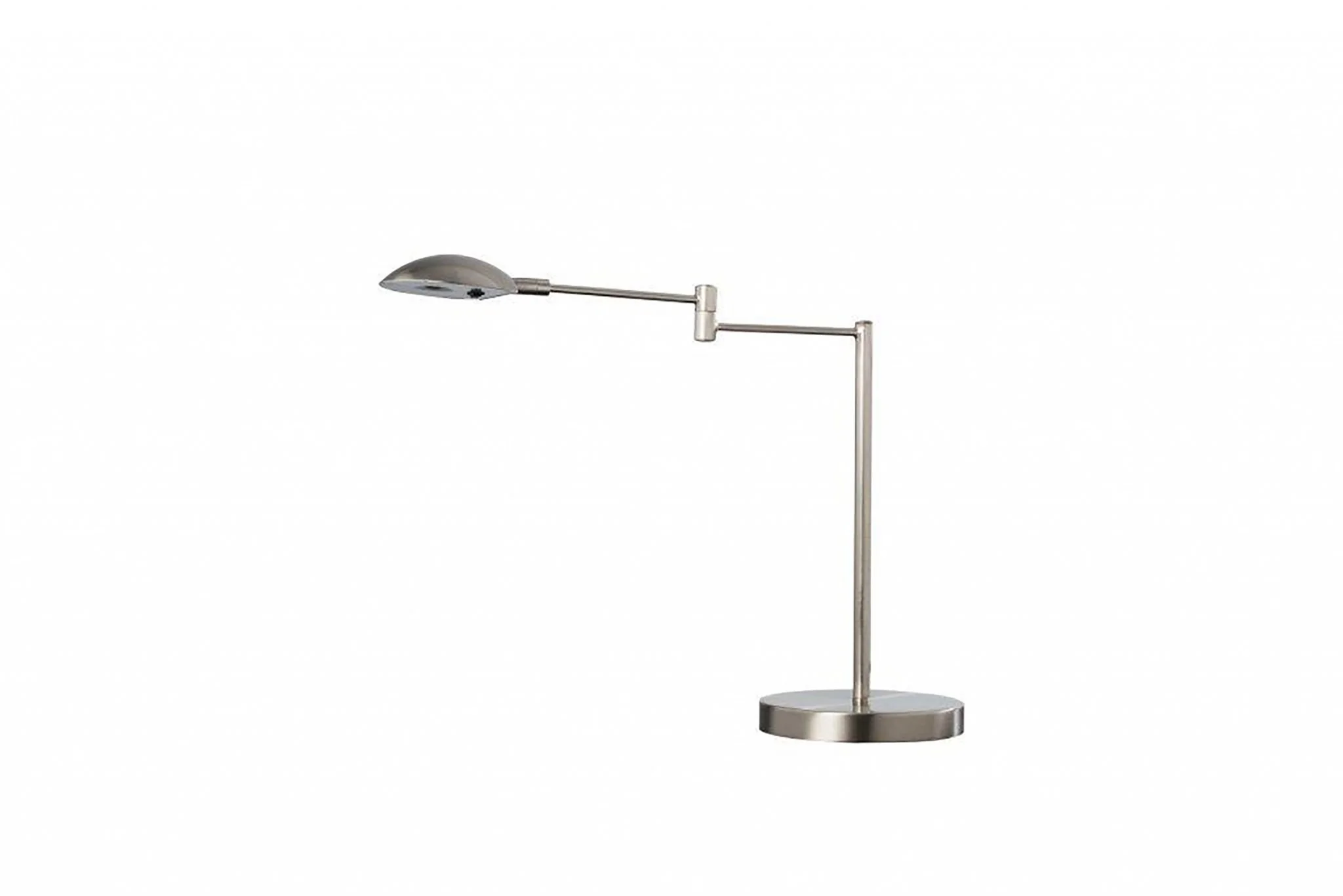 Minimalist Silver Metal Swing Arm Desk Lamp By Homeroots - Image 2