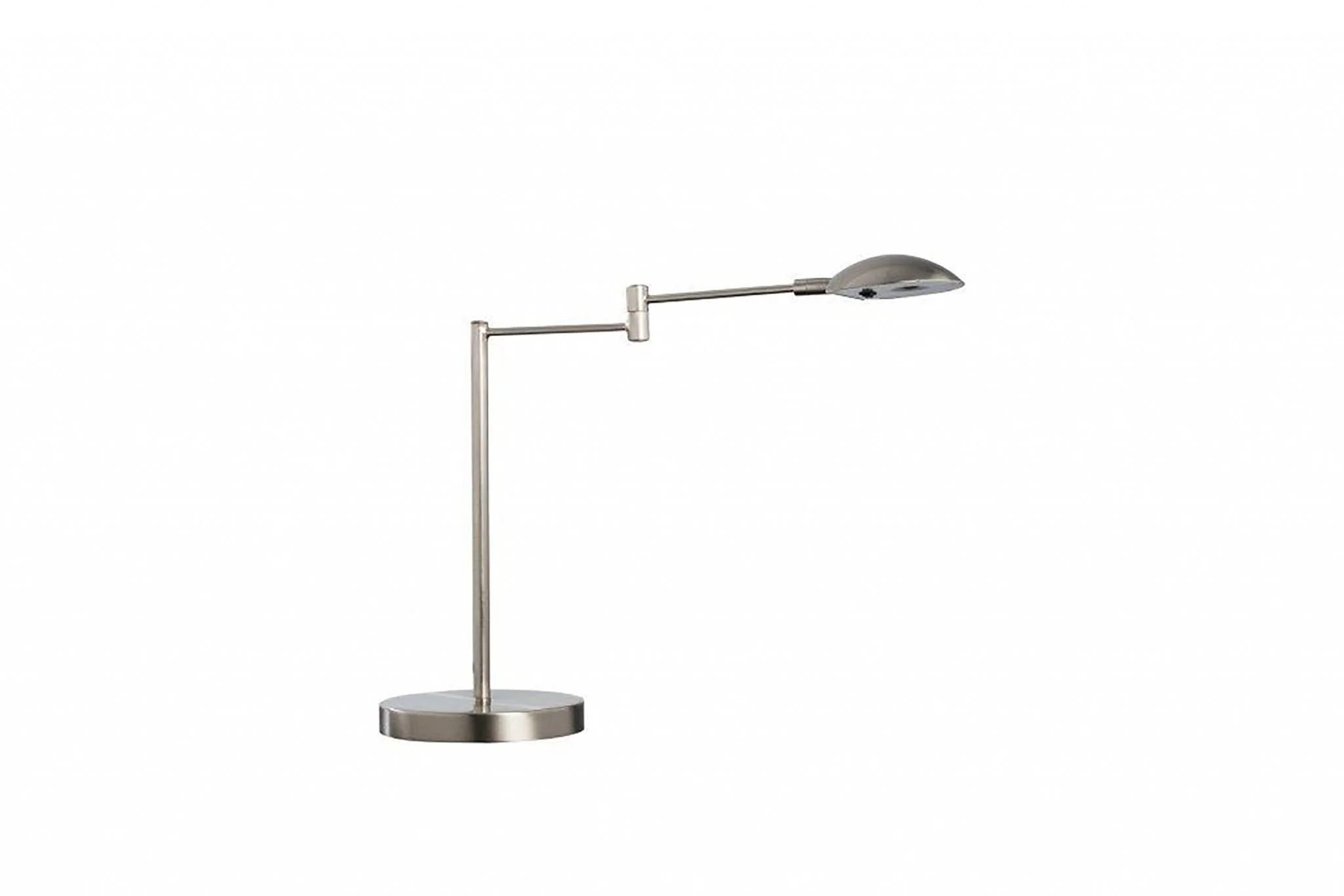 Minimalist Silver Metal Swing Arm Desk Lamp By Homeroots - Image 3