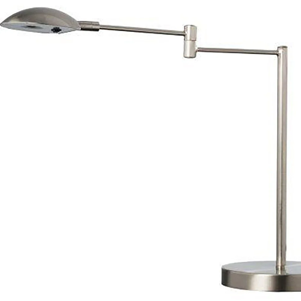 Minimalist Silver Metal Swing Arm Desk Lamp By Homeroots - Image 4