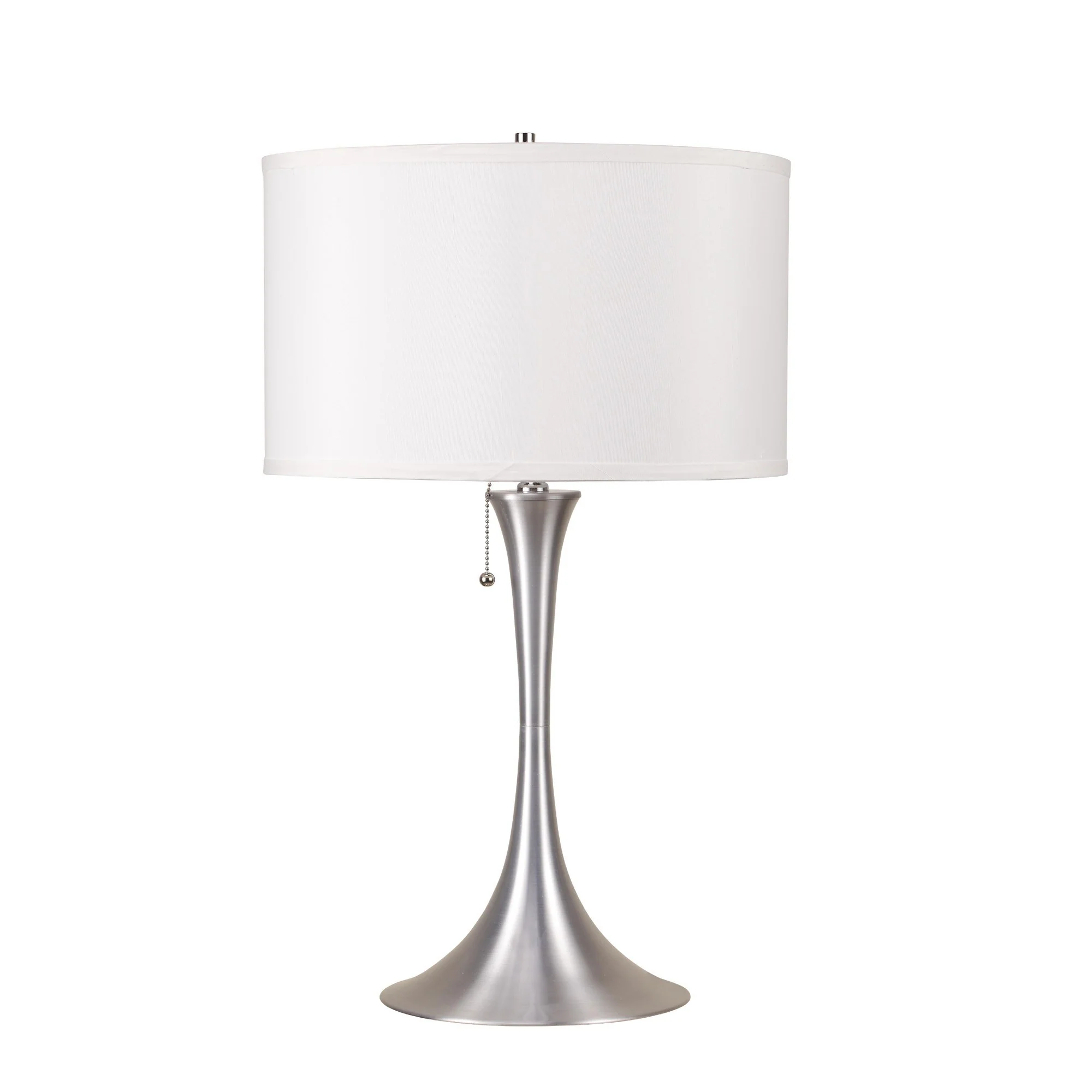 Minimalist Silver Metal Table Lamp By Homeroots - Image 2