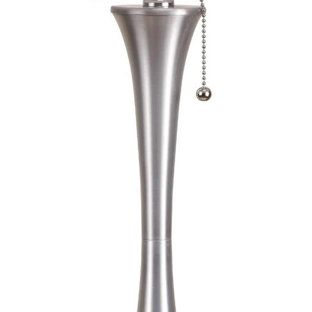 Minimalist Silver Metal Table Lamp By Homeroots - Image 3